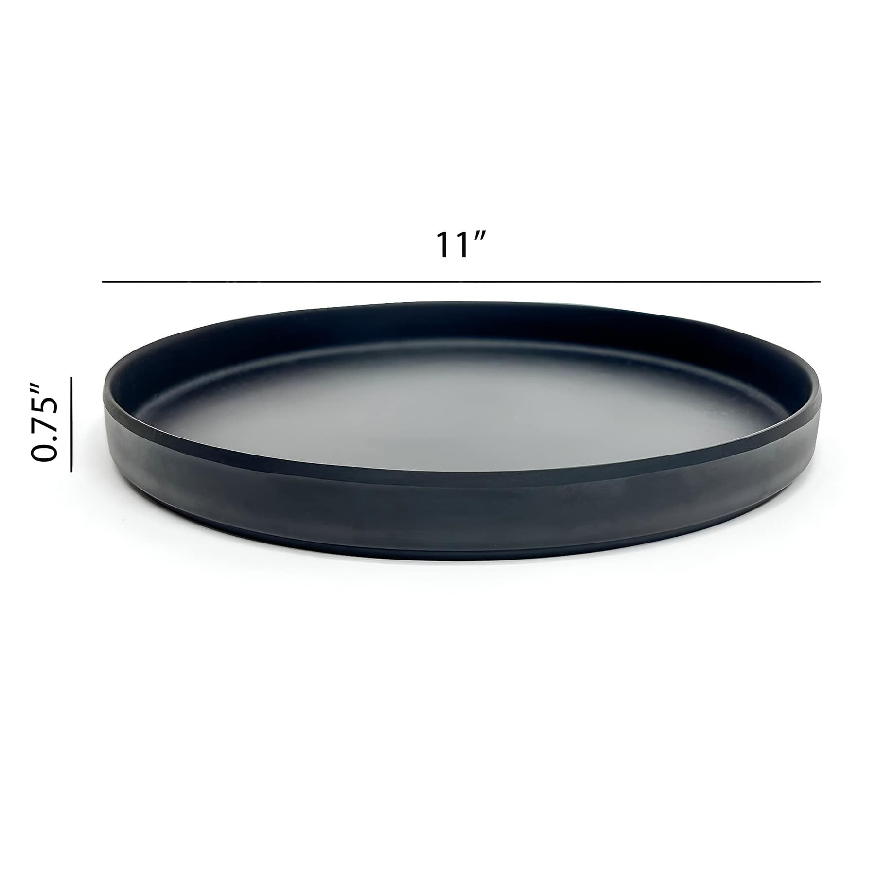 Minto Matt Black Dinner Plate