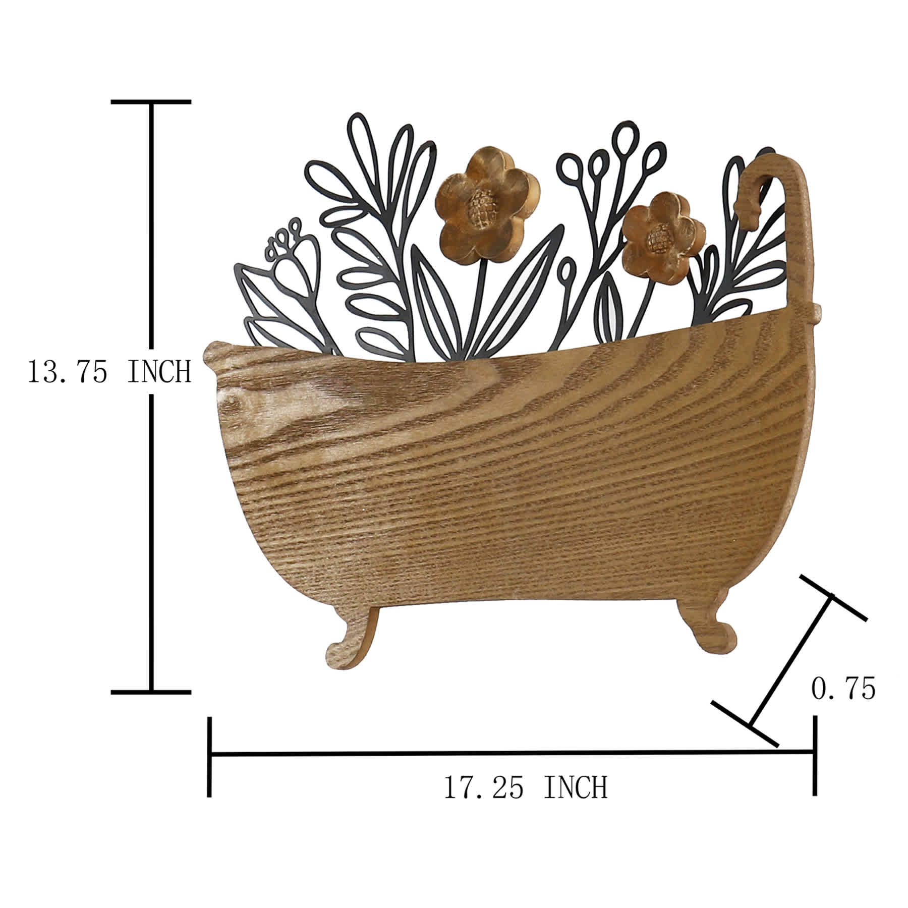 Kitchen Wooden Wall Art, 17x14