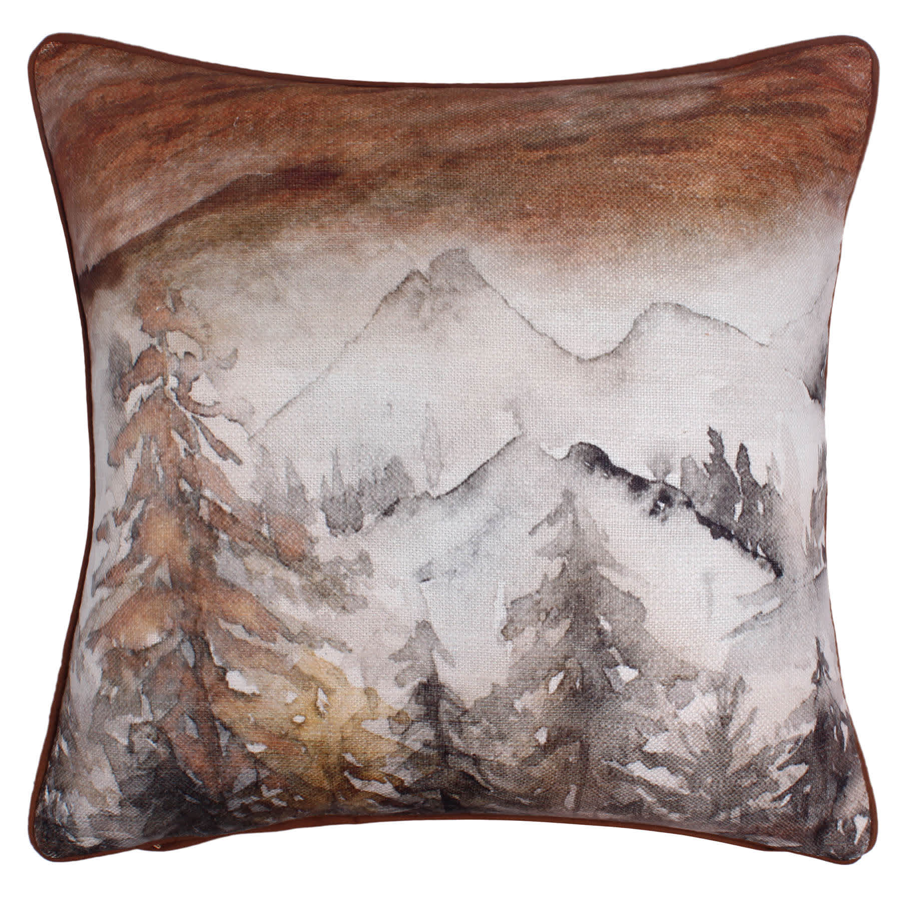 Ty Pennington Forest Print Throw Pillow, 18"