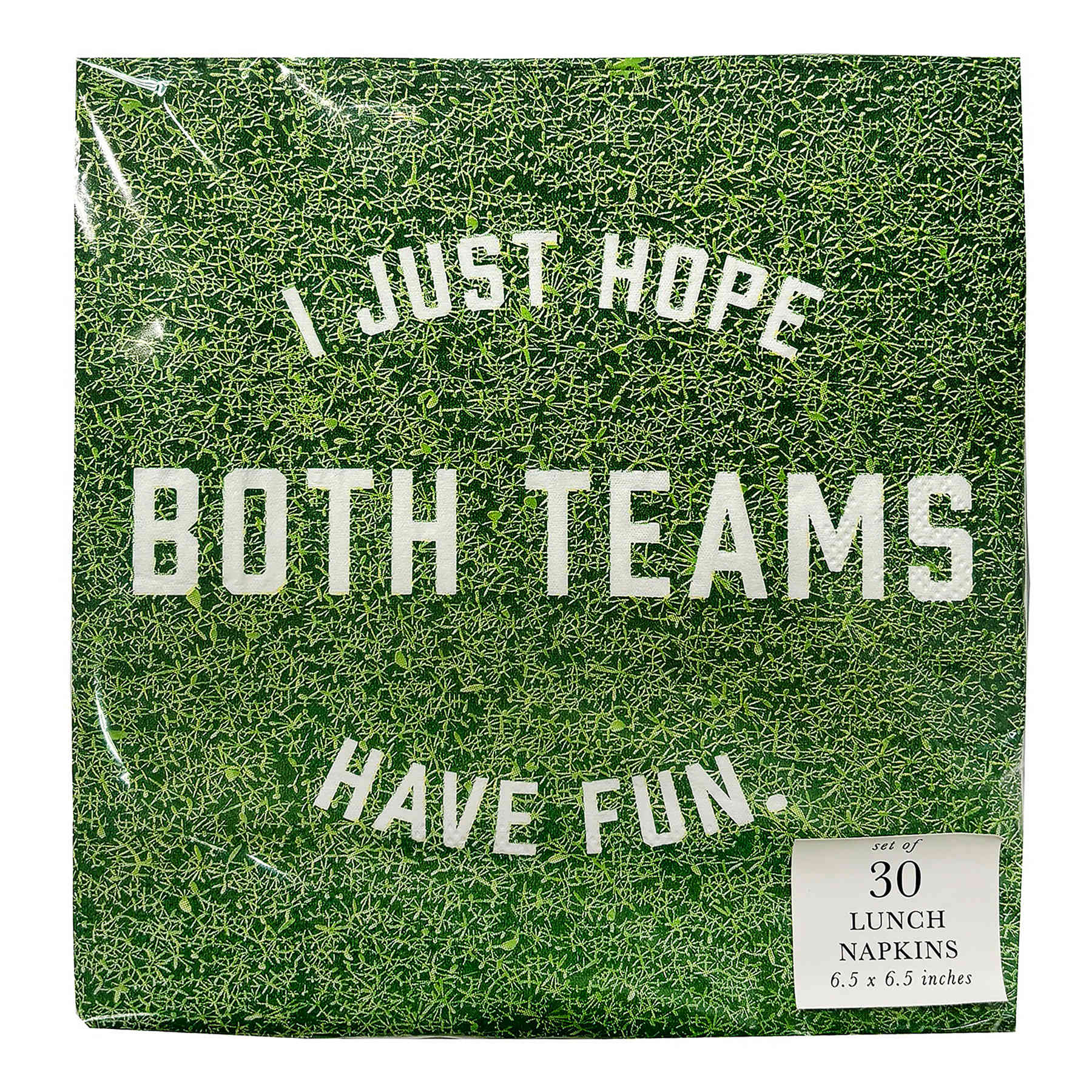 Football Both Teams Lunch Napkin 6.5 30Ct