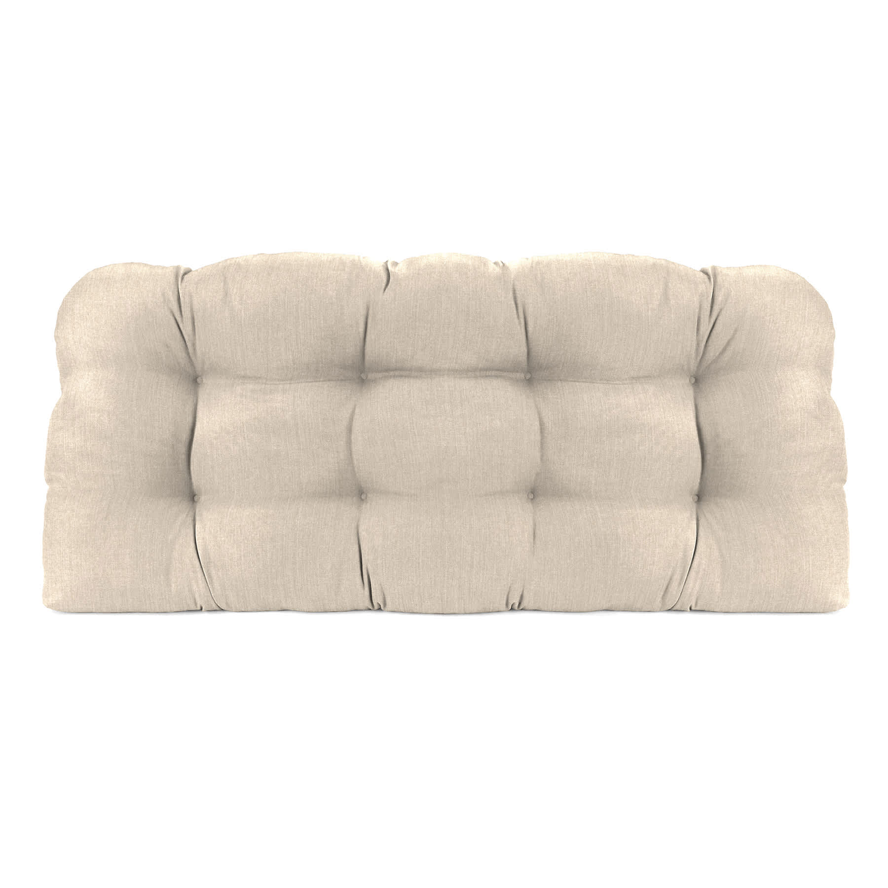 Tahiti Beige Outdoor Wicker Settee Cushion