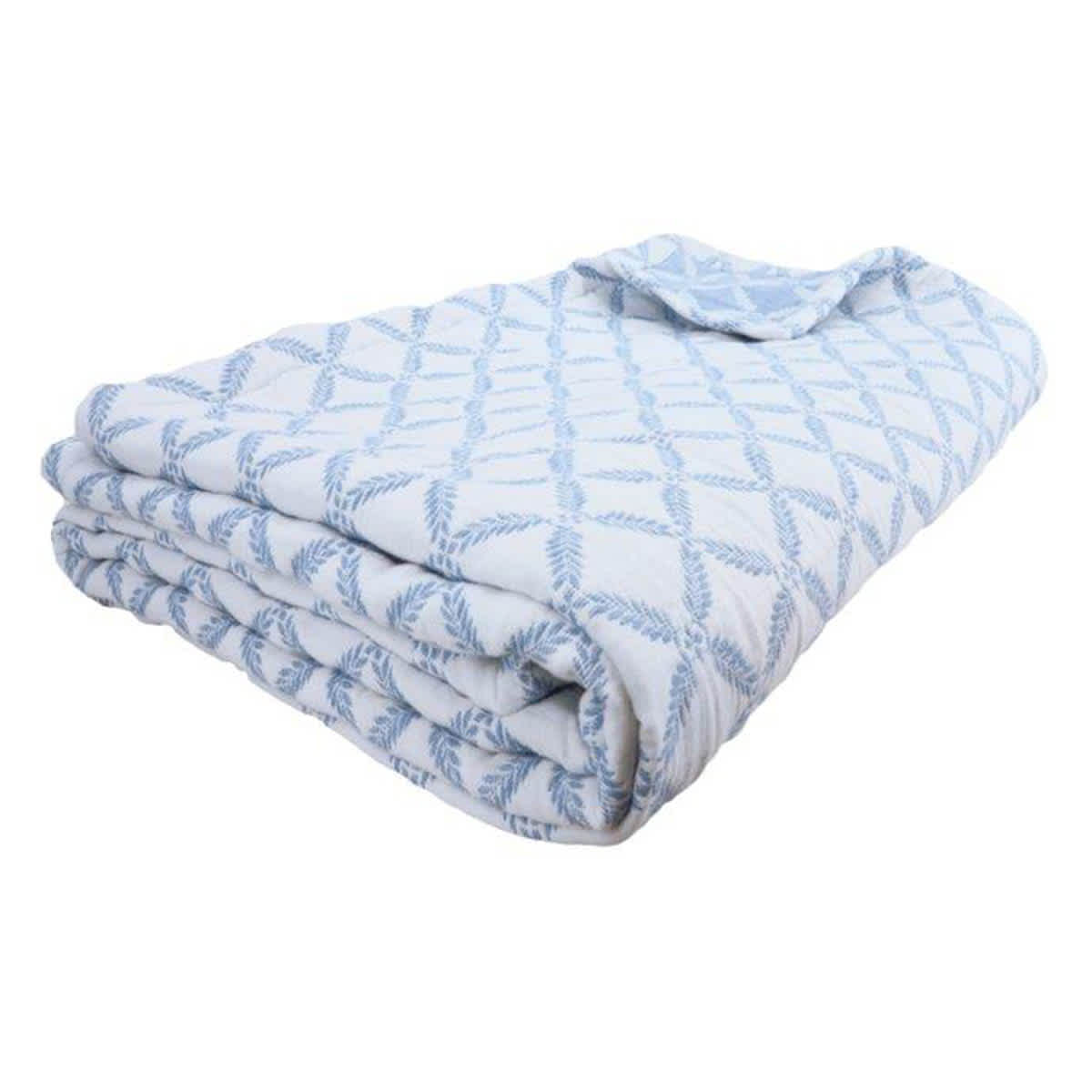 Providence 3-Piece Fern Trellis Matelasse Coverlet Set, Full/Queen