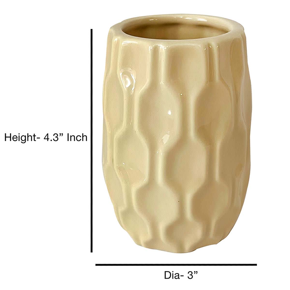 Honeybloom Kate Ceramic Yellow Tumbler