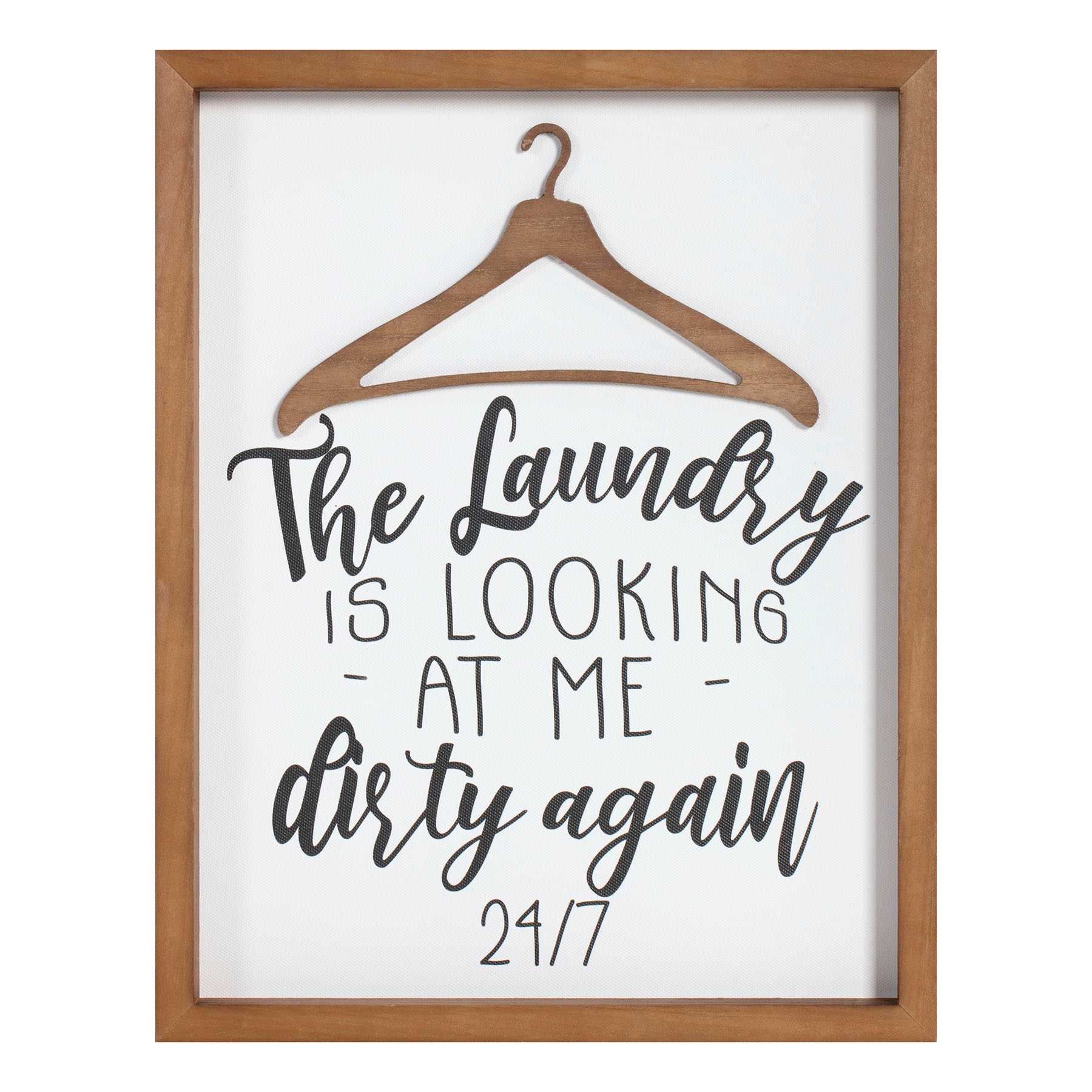 Framed the Laundry Is Looking At Me Dirty Again Wall Art, 11x14