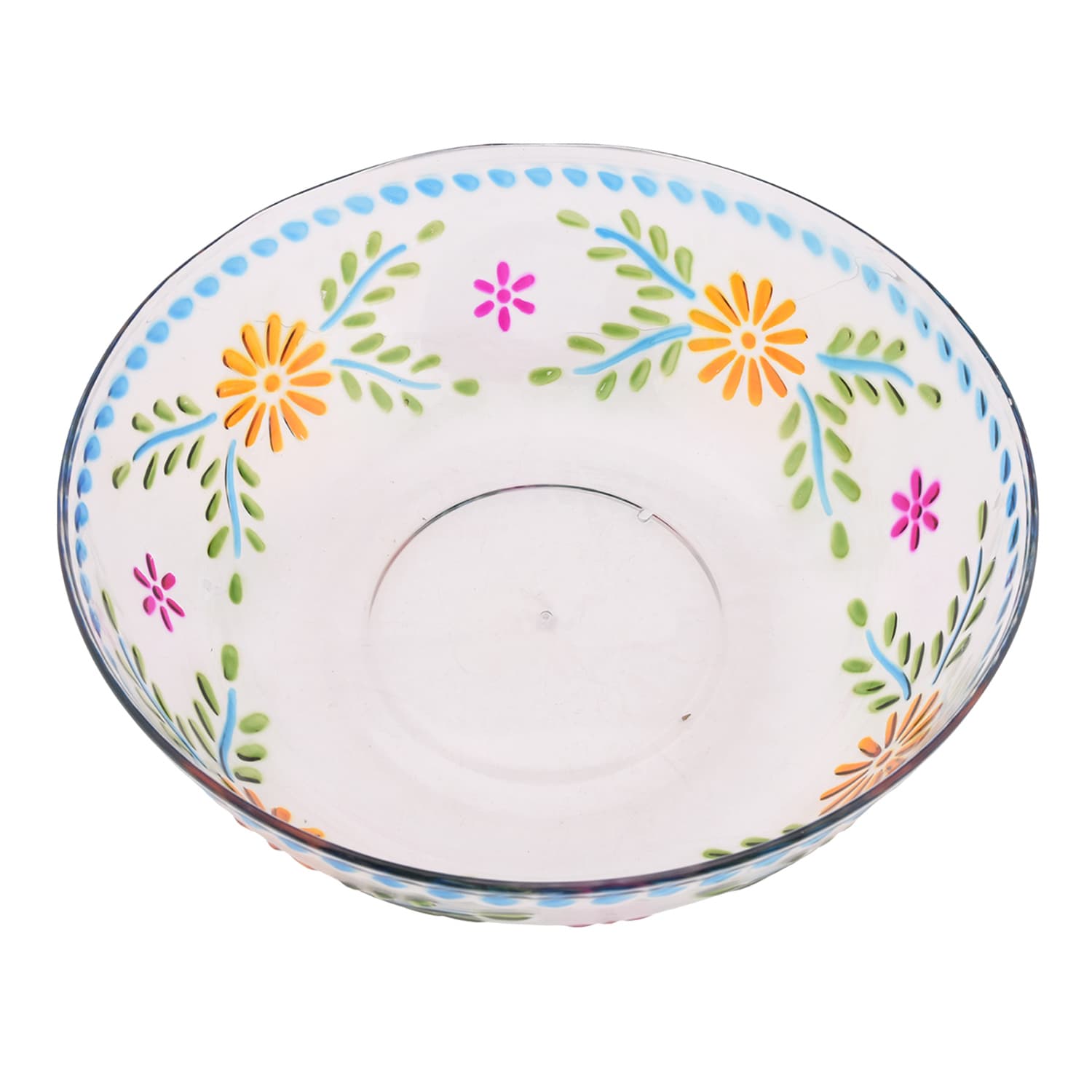 Clear Embossed Serve Bowl