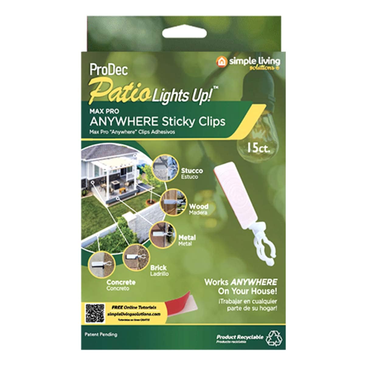 15-Count Max Pro Anywhere Sticky Clips