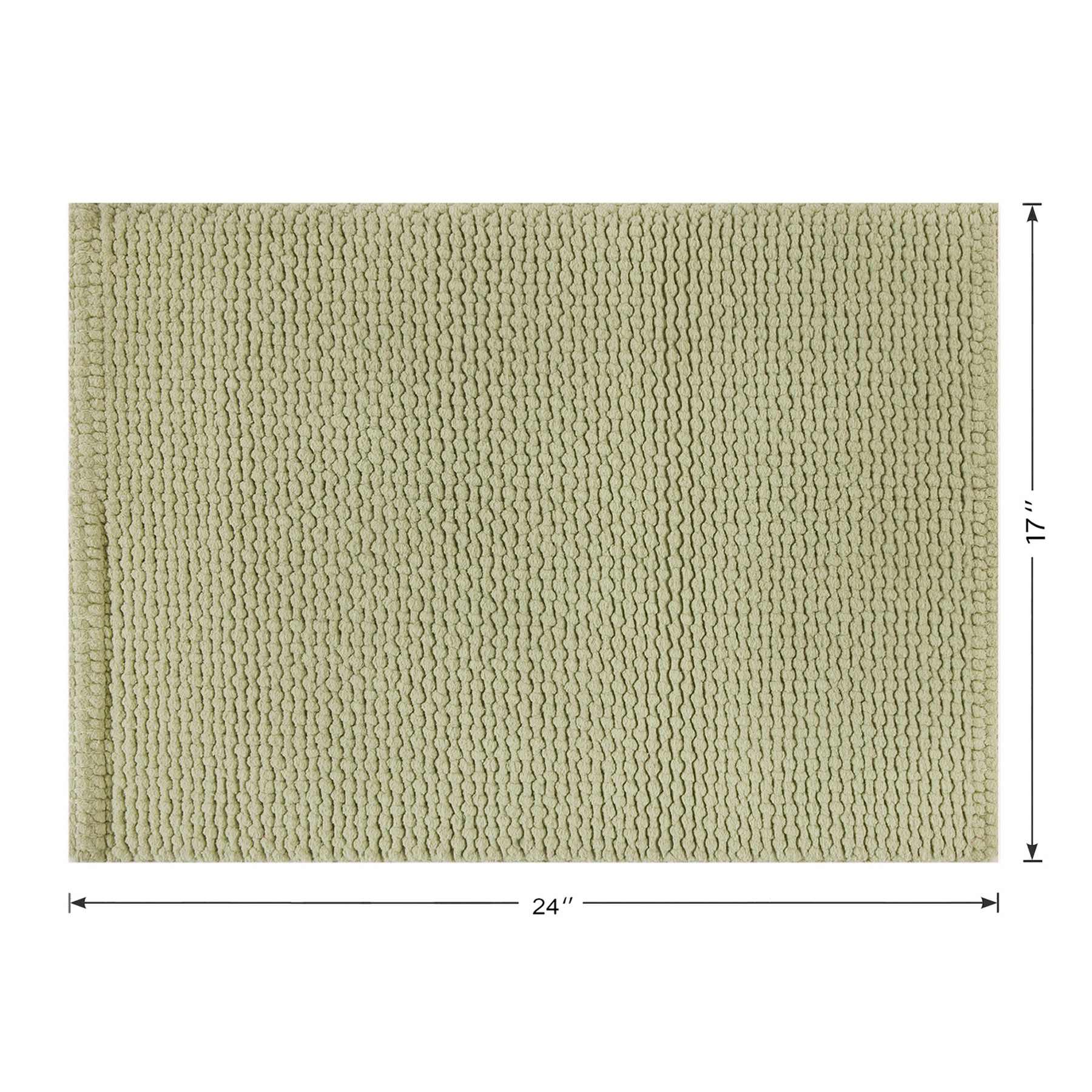 Honeybloom Sage Braided Cotton Bath Rug, 17x24