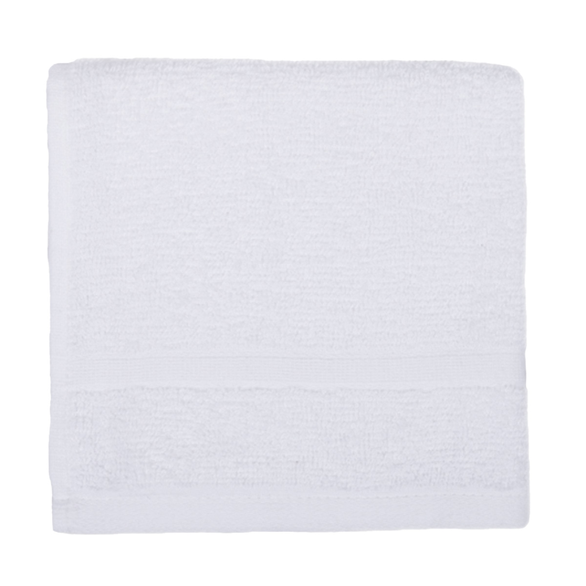 Essential Solid White Washcloth, 13"