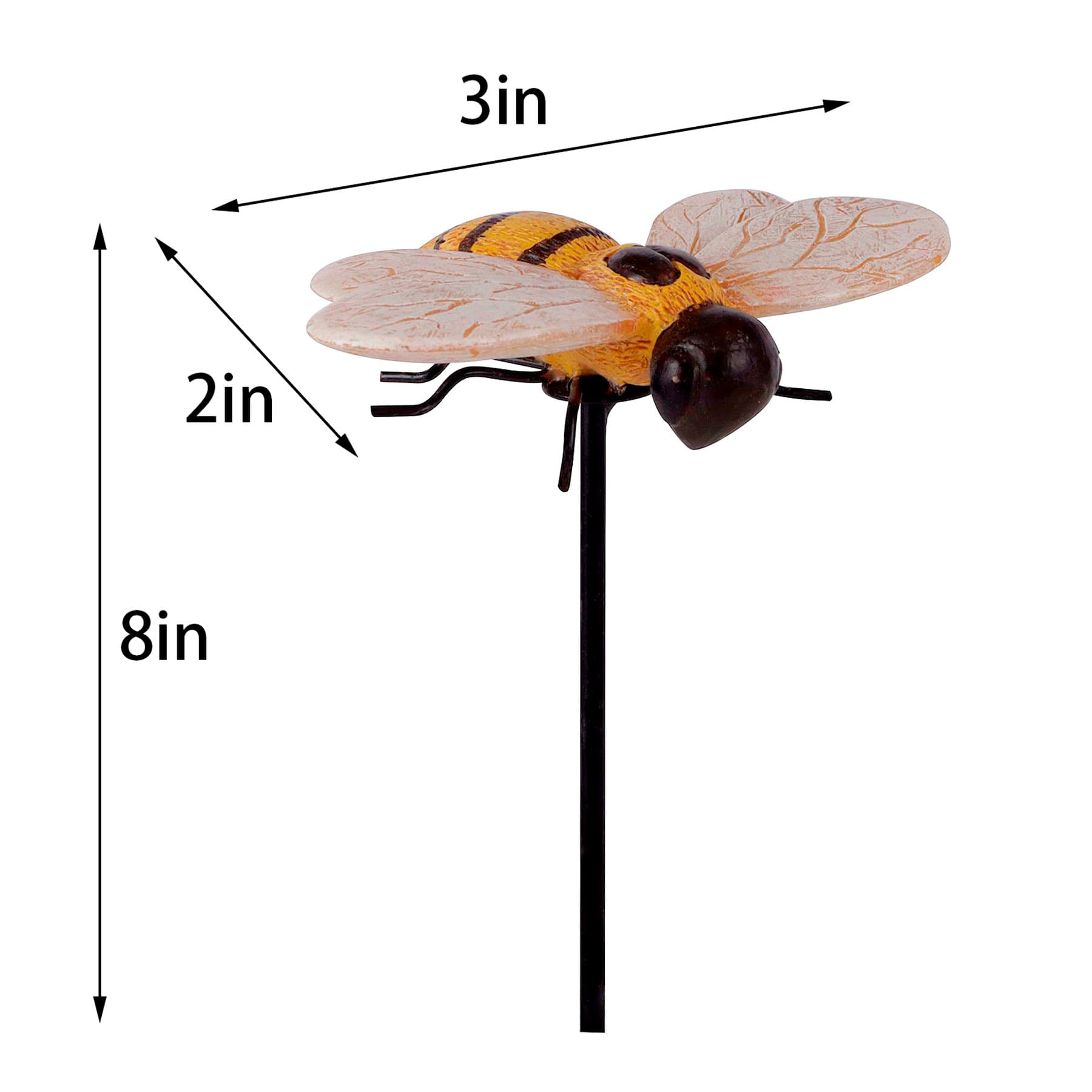 Honeybloom Honey Bee Yard Pick, 8"