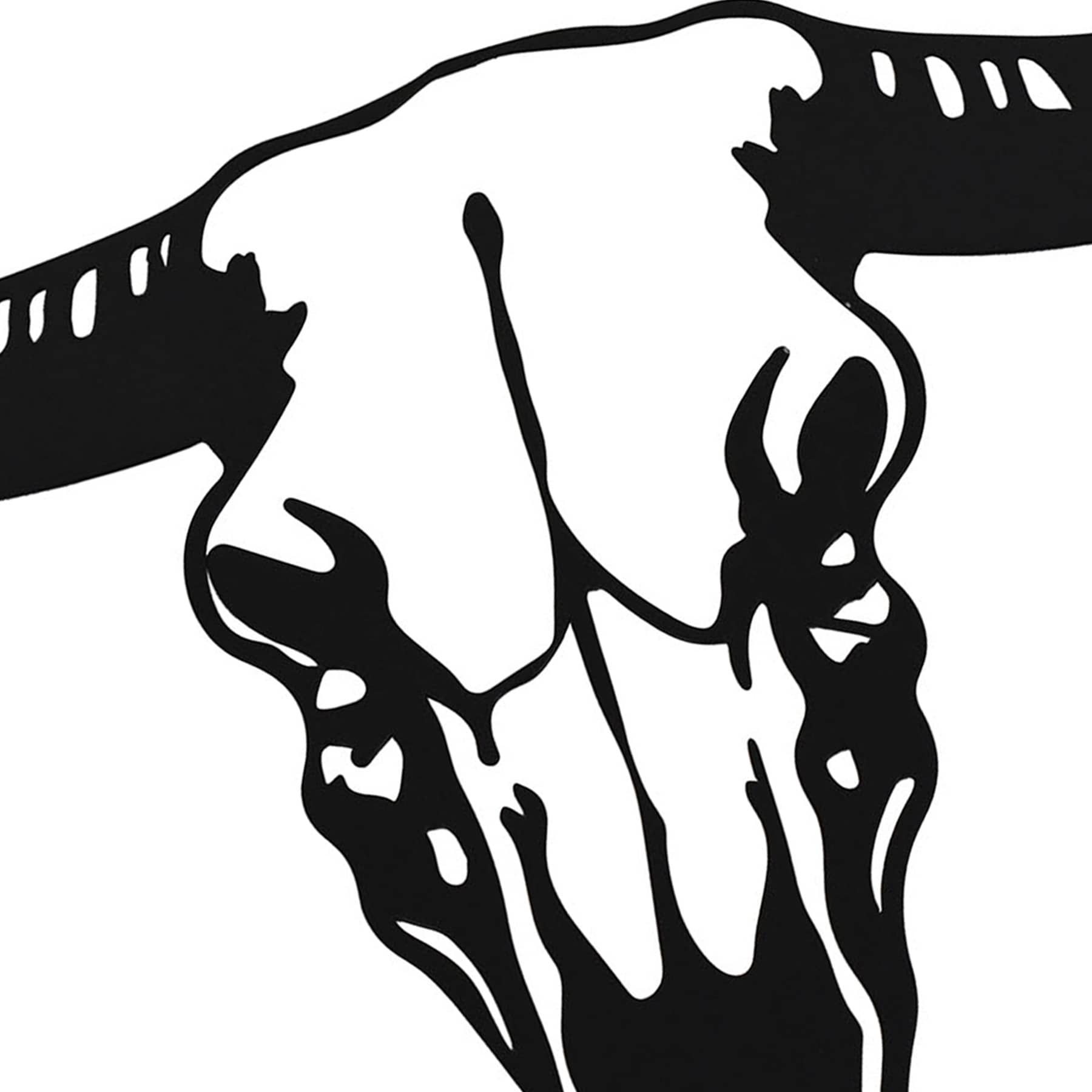 Skull Metal Wall Art, 18x16