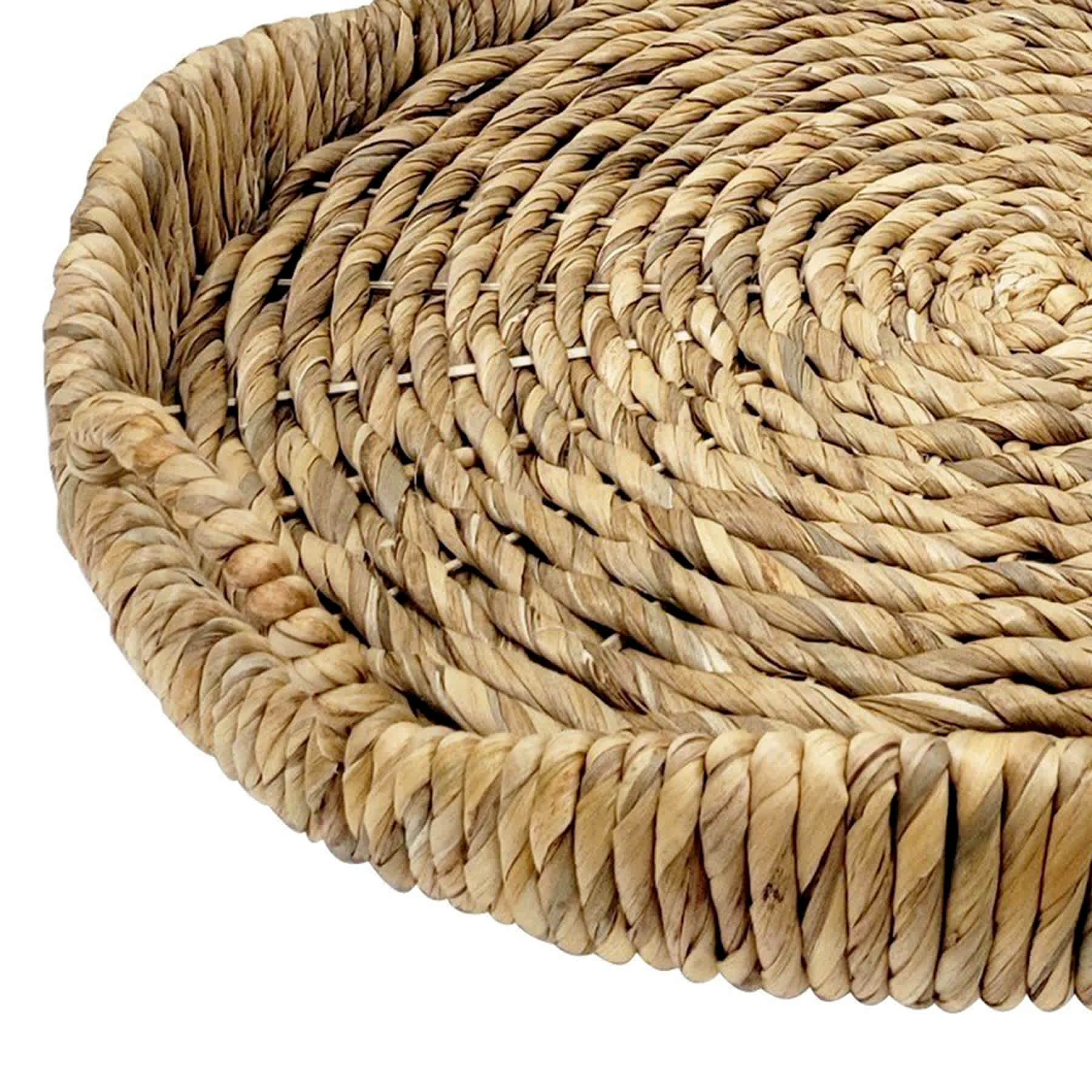 Natural Wicker Round Tray, 22"