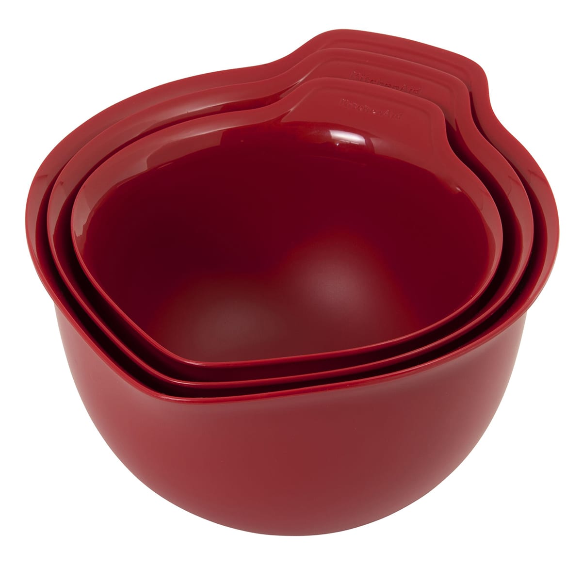 Kitchenaid Red Set Of 3 Universal Mixing Bowls