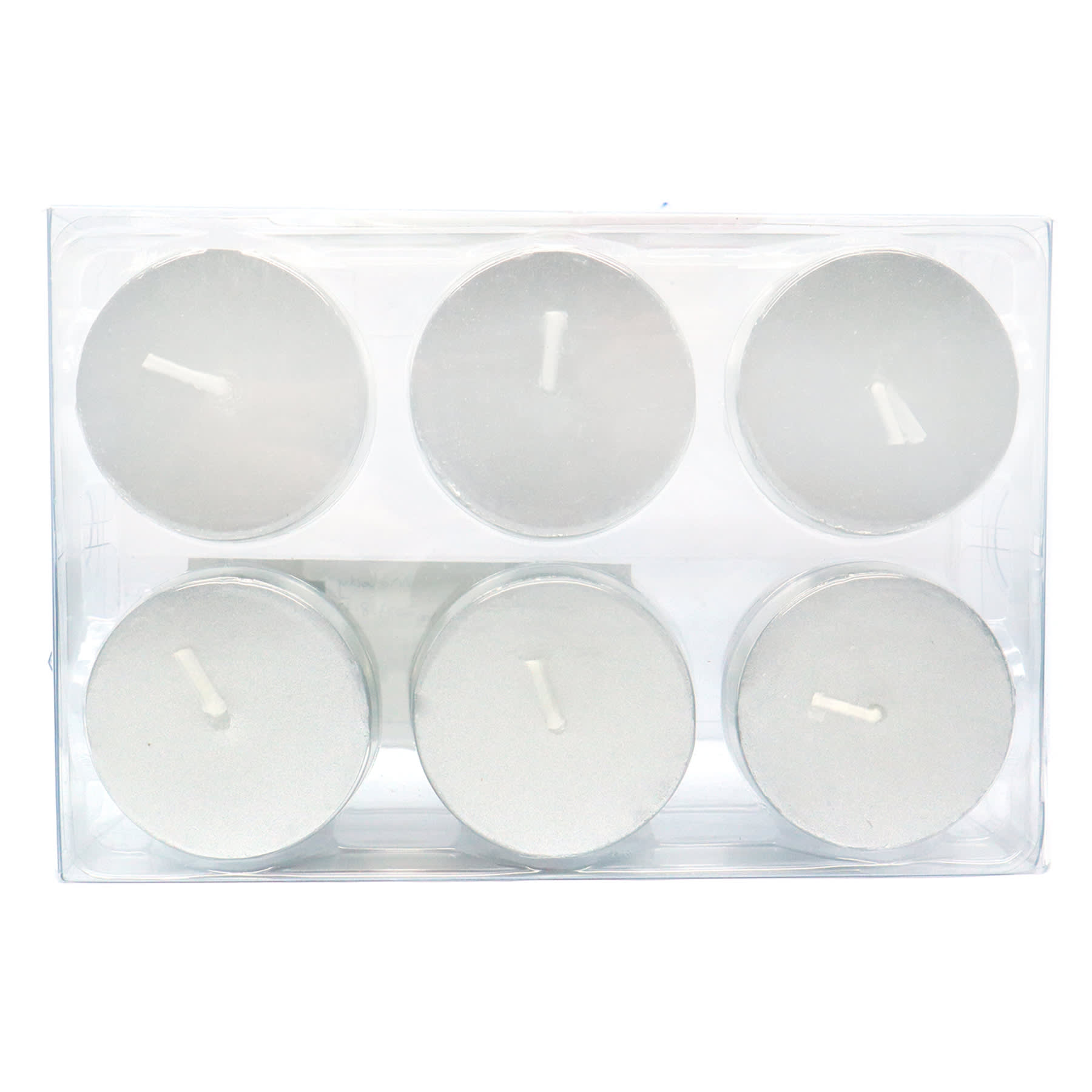 Willow Crossley 6-Pack Silver Unscented Votive Candles