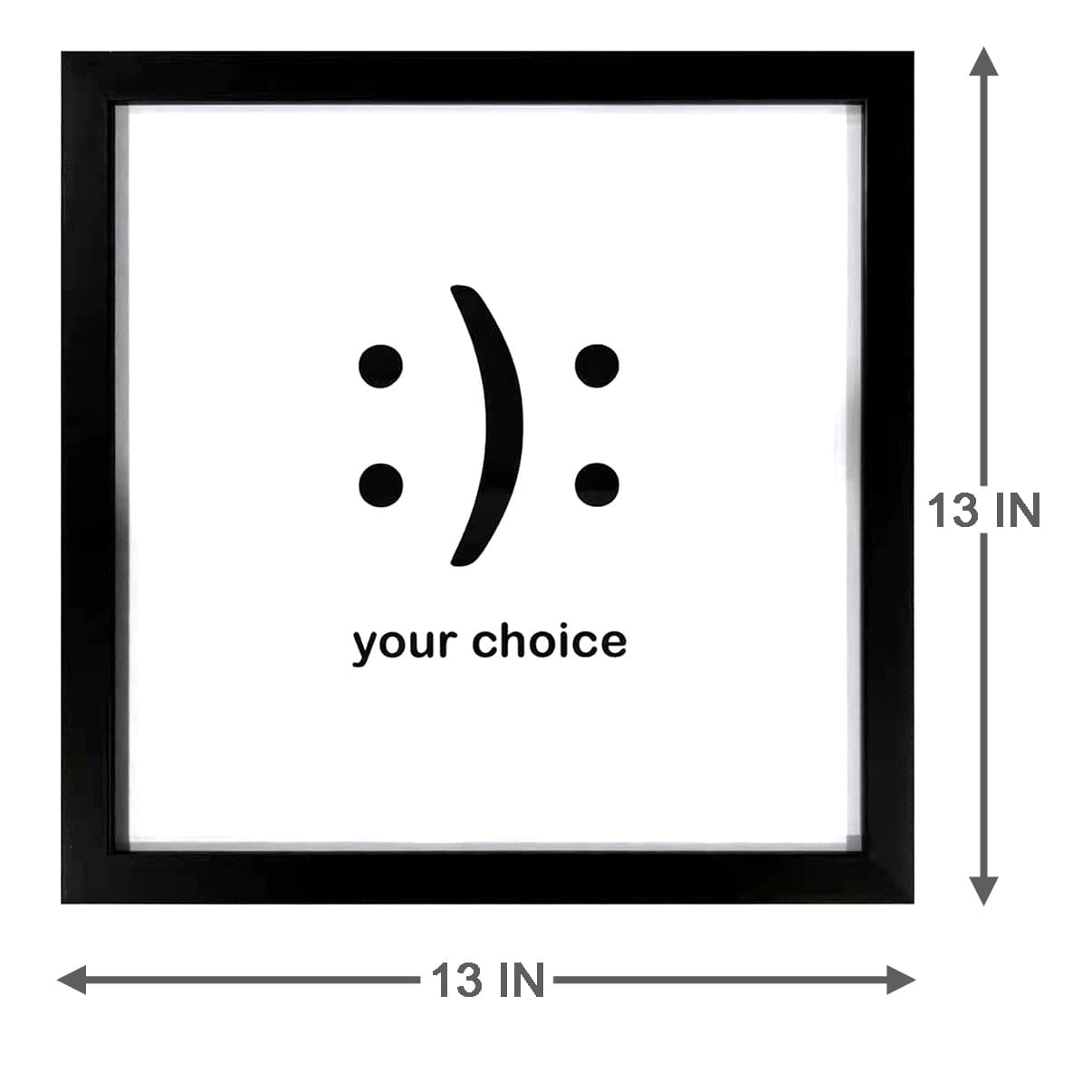 Framed Your Choice Wall Decor, 13"