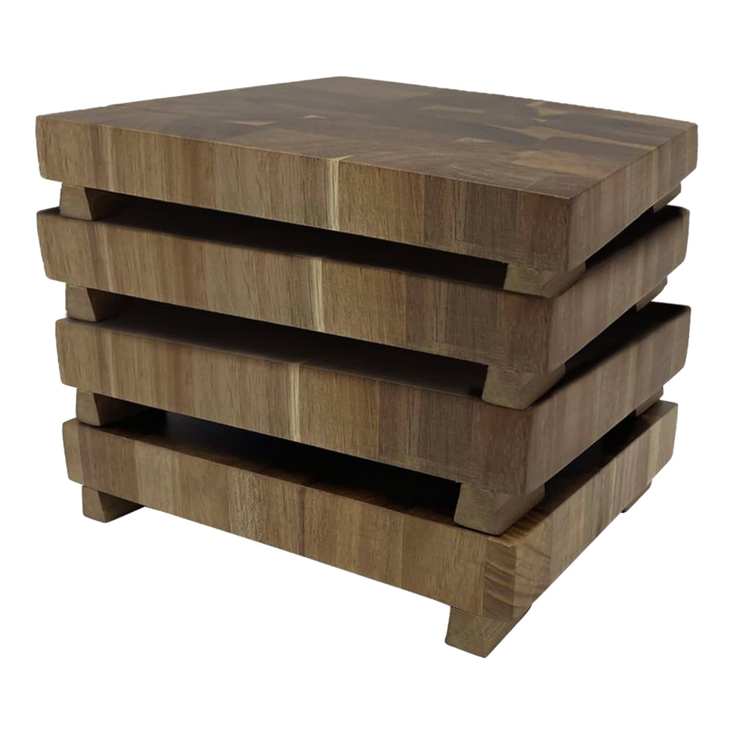 Honeybloom Acacia Appetizer Plate Set