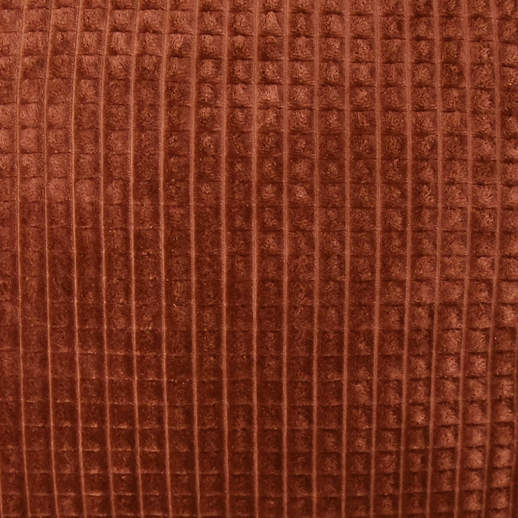 Plush Rust Check Throw Pillow, 24"