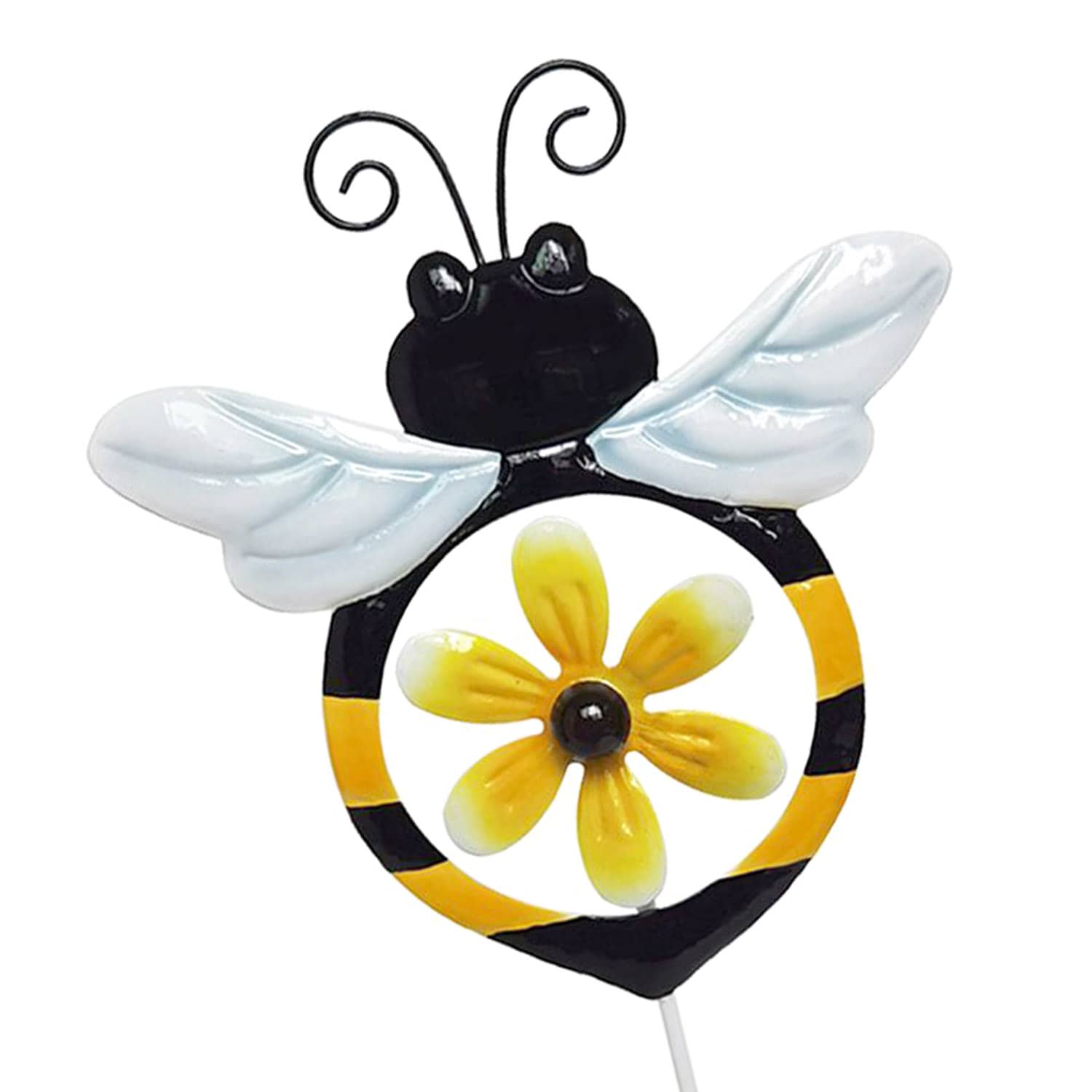 Bee with Windmill Yard Pick, 21"
