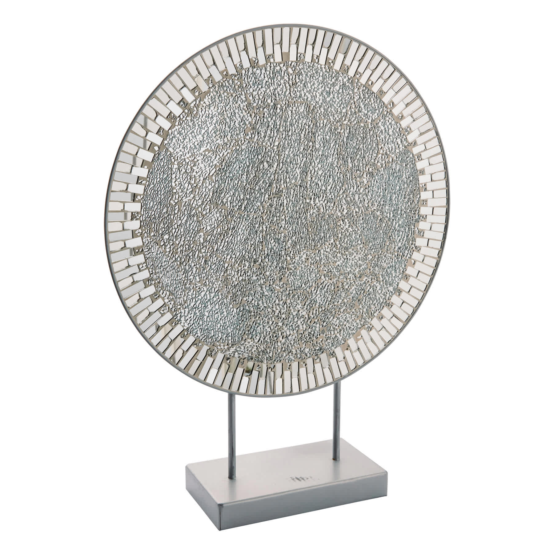 Crushed Mirror Charger on Base, 18x24