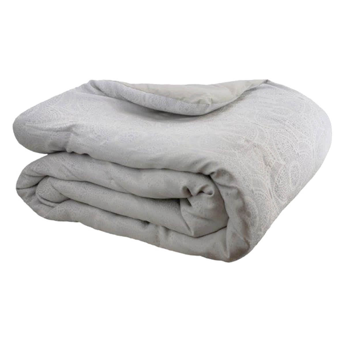 Found & Fable 3-Piece Metallic Arabesque Jacquard Comforter Set, King