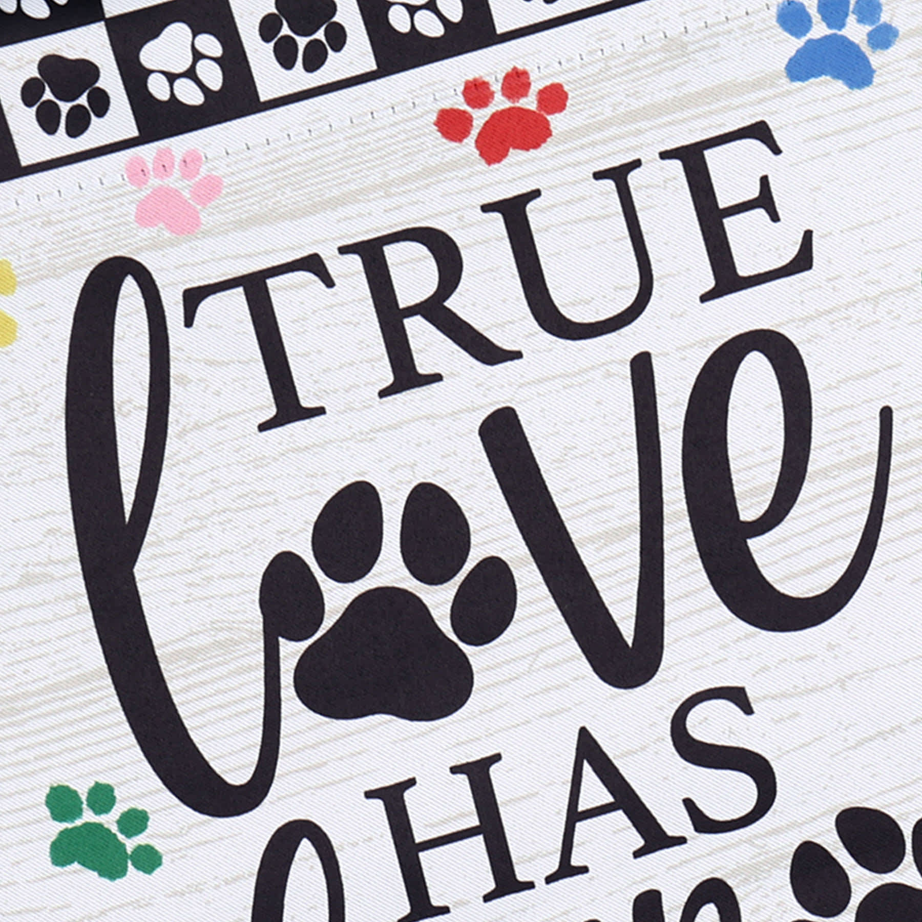 True Love Has Four Paws Garden Flag, 18"