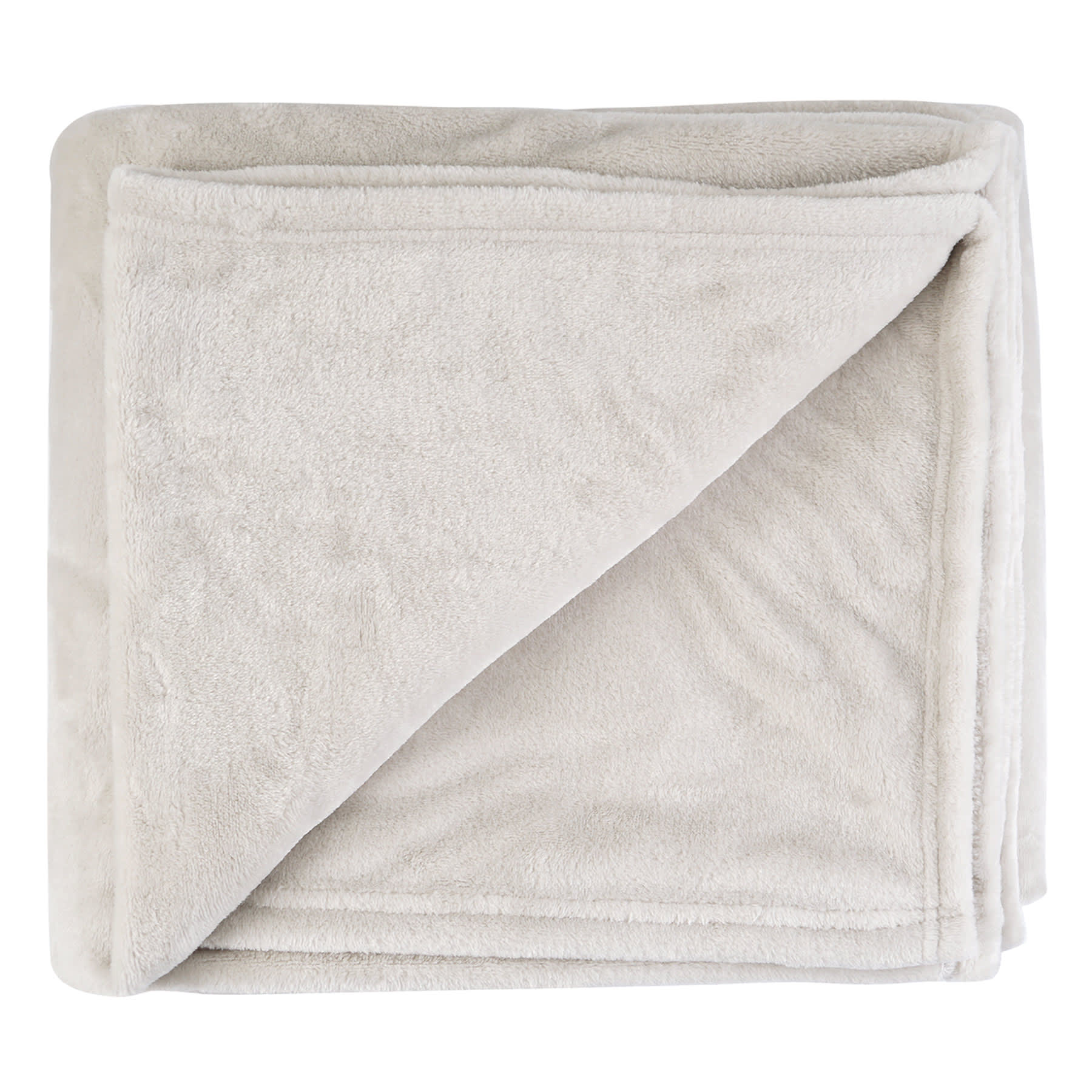 Honeybloom Light Grey Micro Plush Throw Blanket & Eye Mask Sleeper Set, 50x60