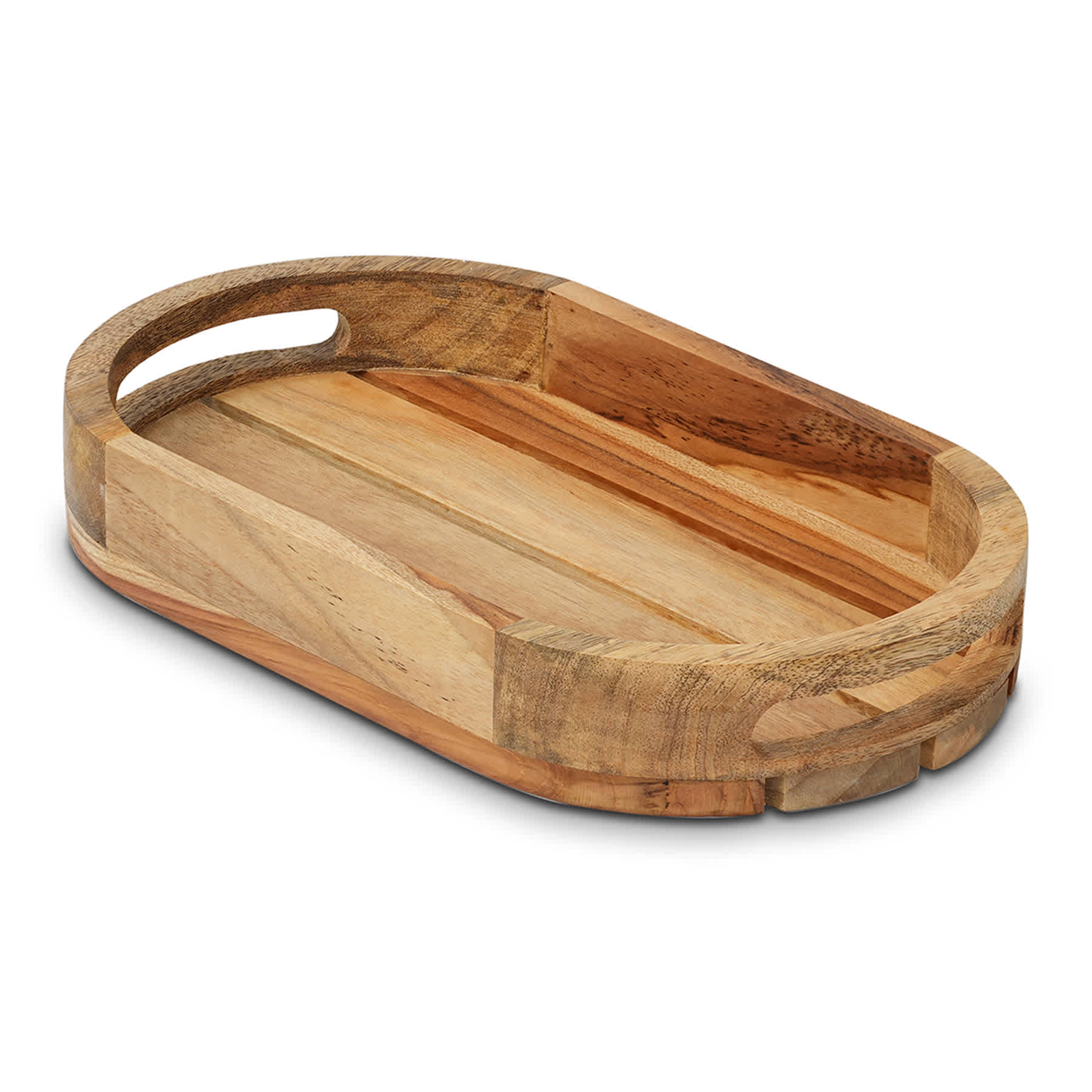 Oval Wood Decorative Tray, 10x6