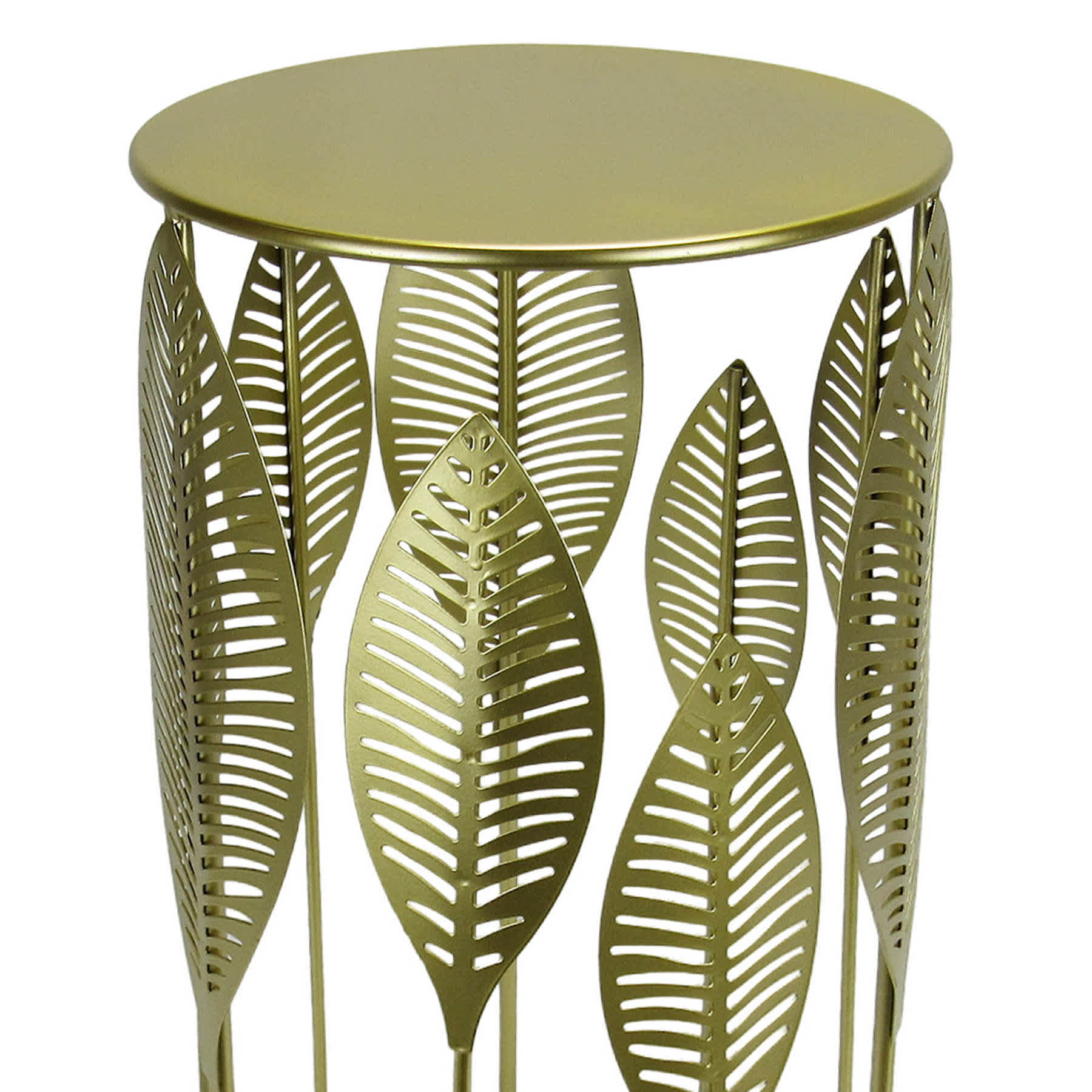 Found & Fable Metal Leaf Plant Stand, Small