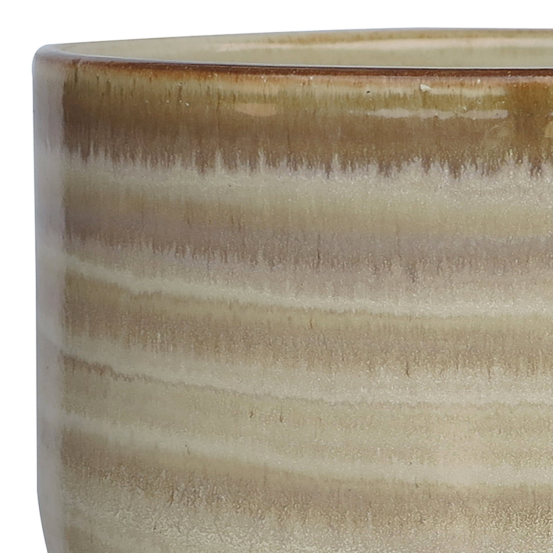 Alana Honey Ceramic Outdoor Planter, Medium