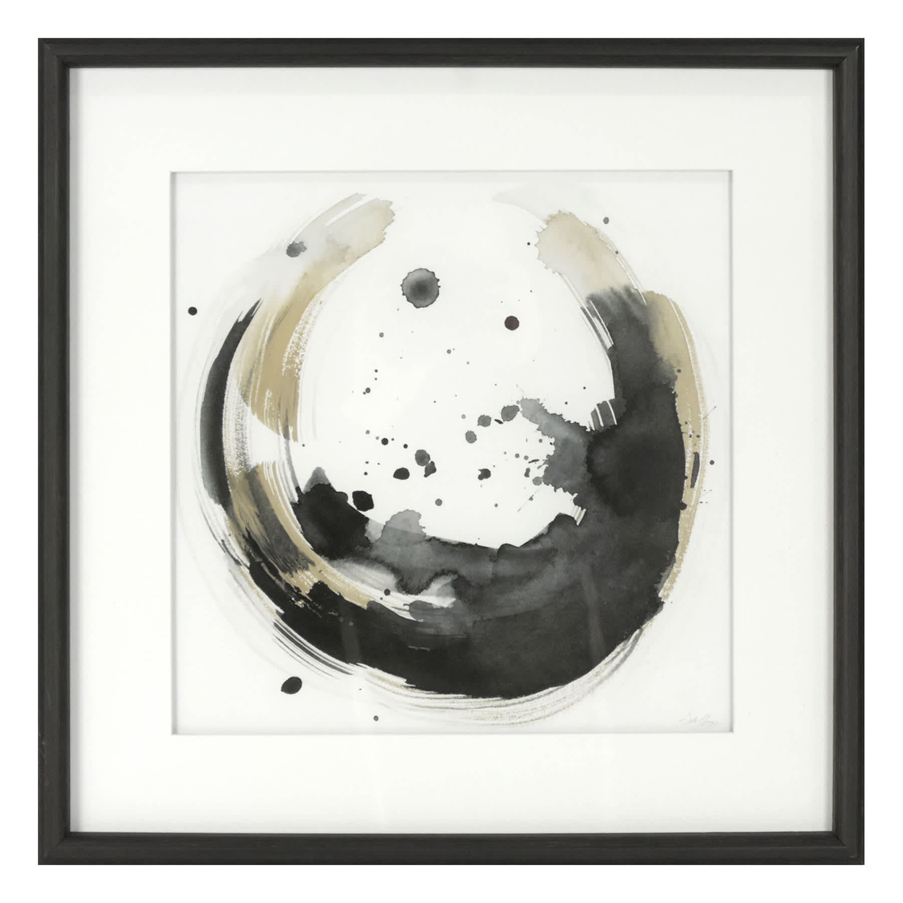 Crosby St. Glass Framed Abstract Print Wall Art, 16"