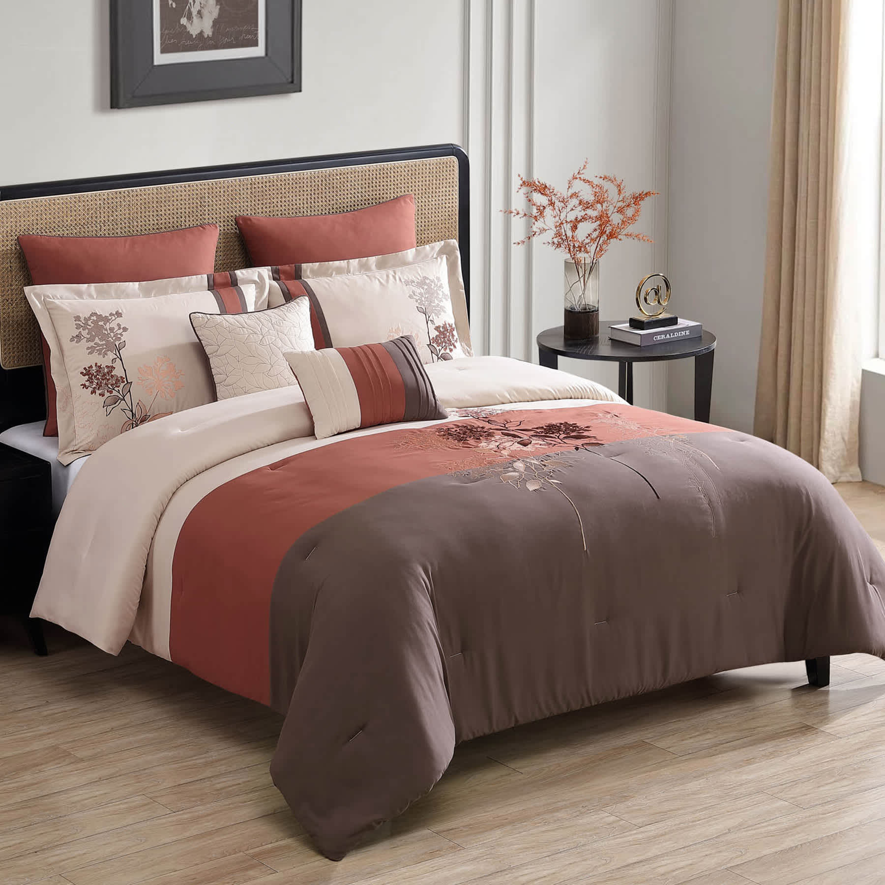 7-Piece Jalin Multicolor Comforter Set, King