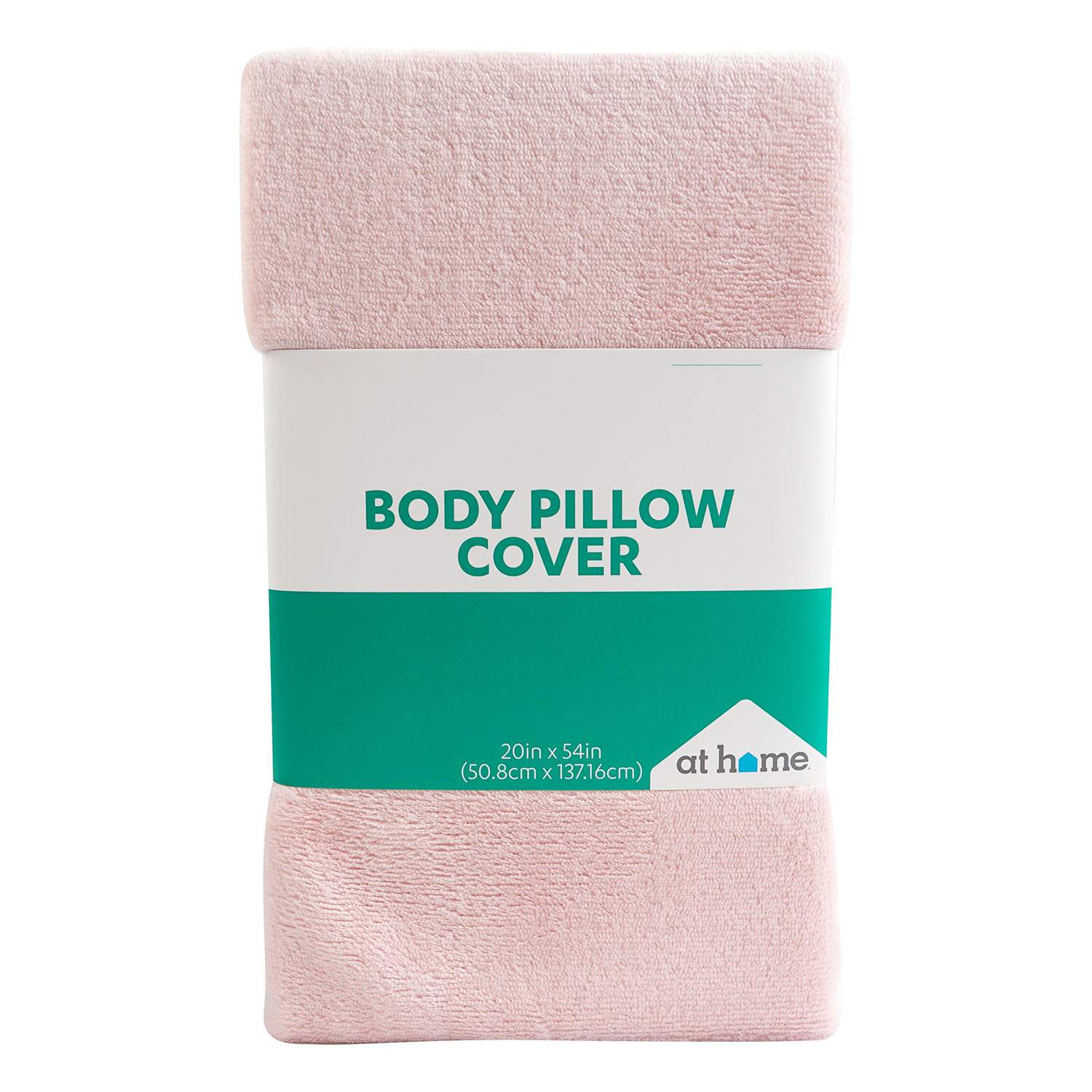 Pink Plush Body Pillow Cover, 20x54