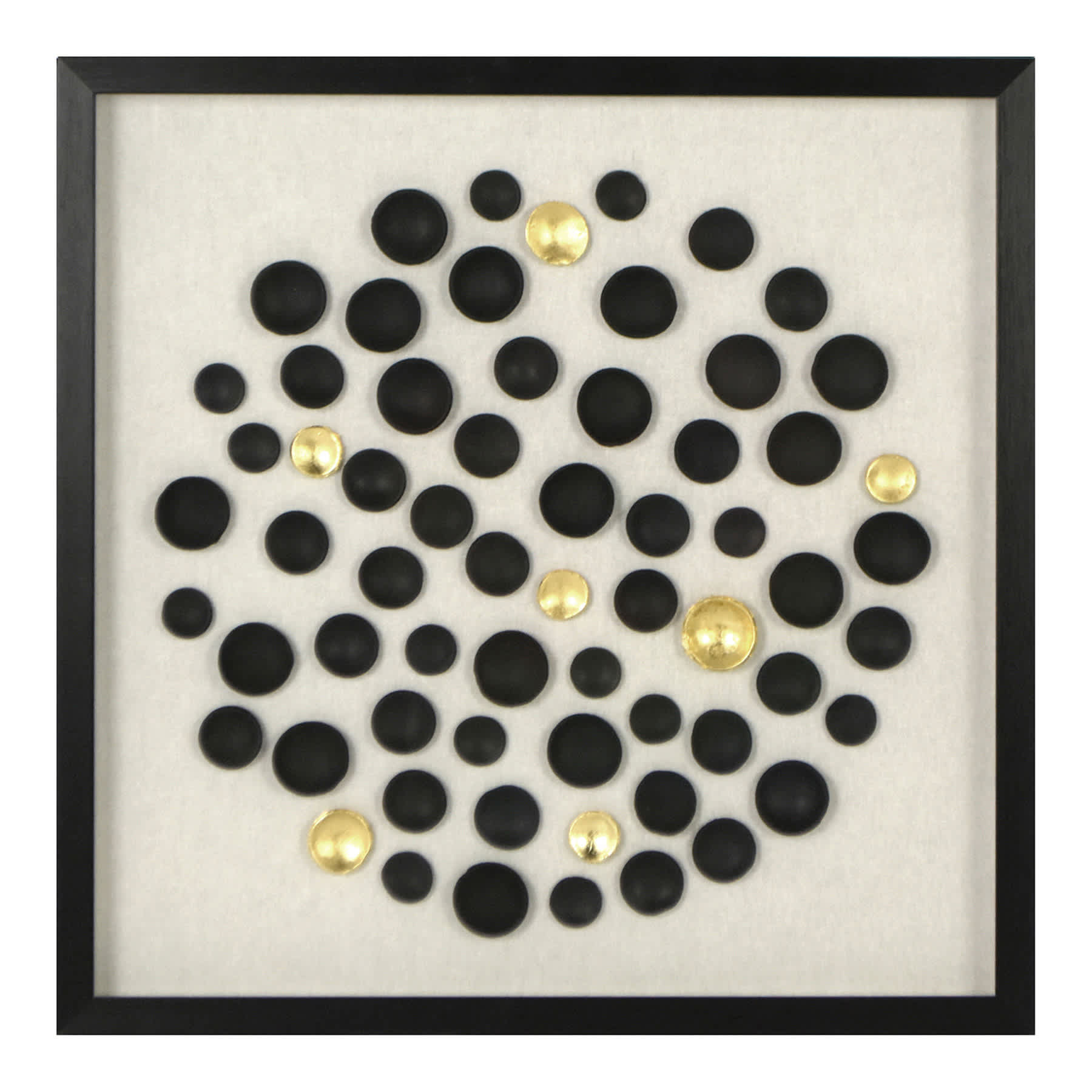 Crosby St. Glass Framed Clay Deco Wall Art, 20"