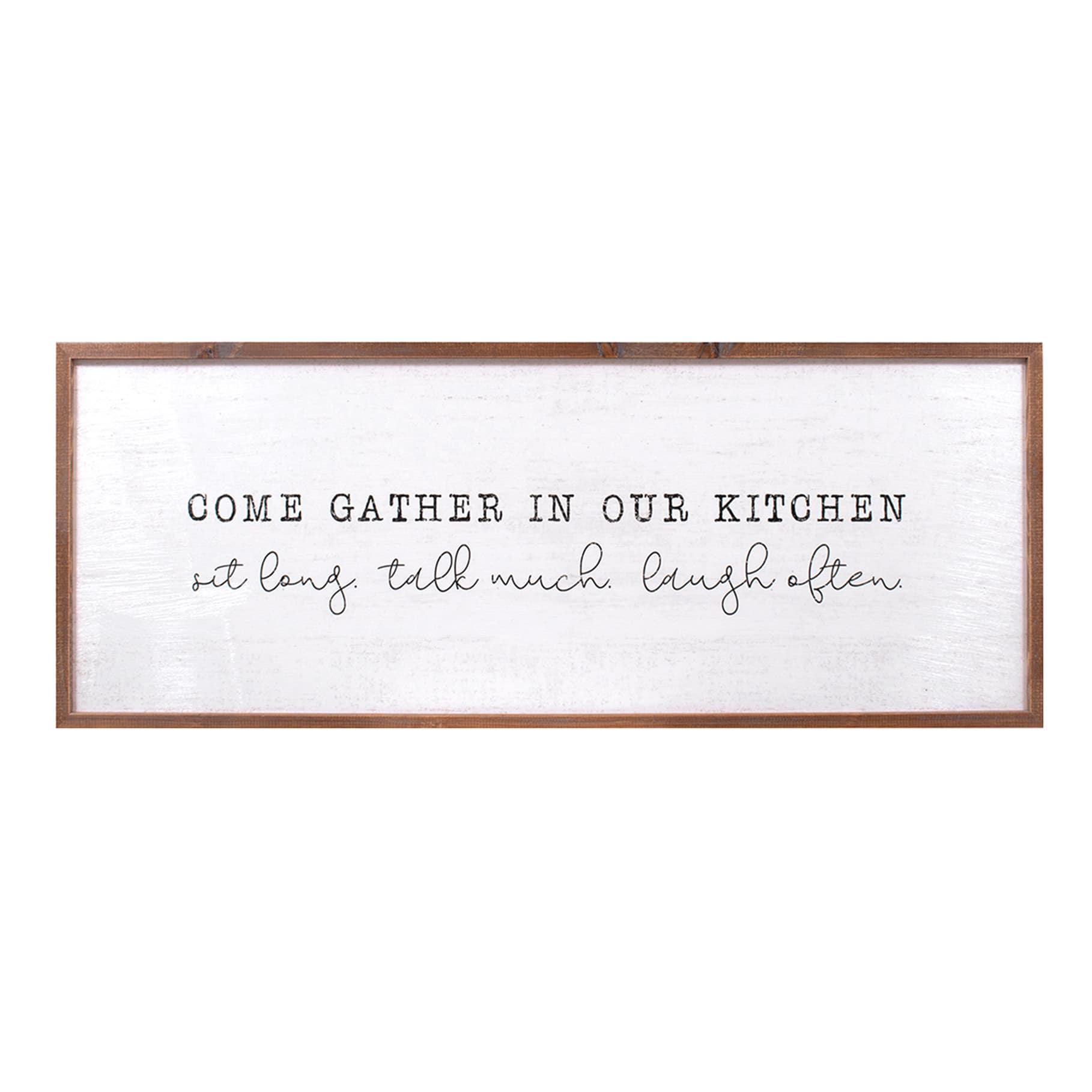 Gather In Our Kitchen Wall Sign, 40x15