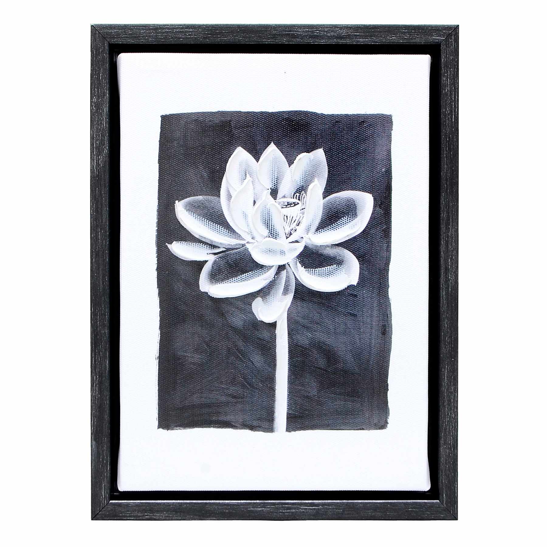 Found & Fable Flower Framed Canvas Wall Art, 5x7
