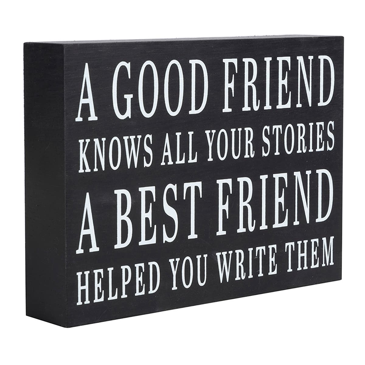 A Good Friend Knows All Your Stories Art Box, 5x7