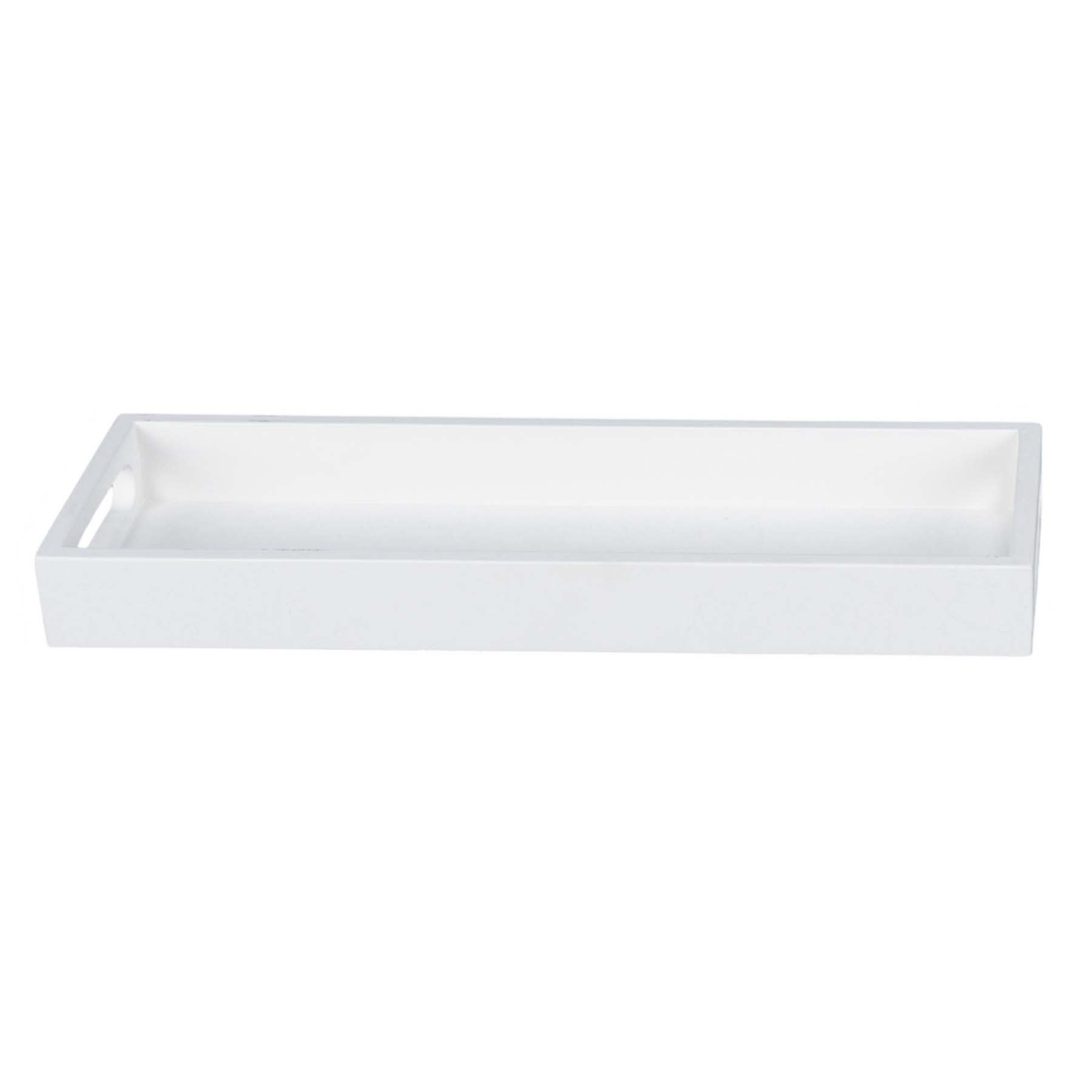 Crosby St. White Decorative Tray, 15x5x2