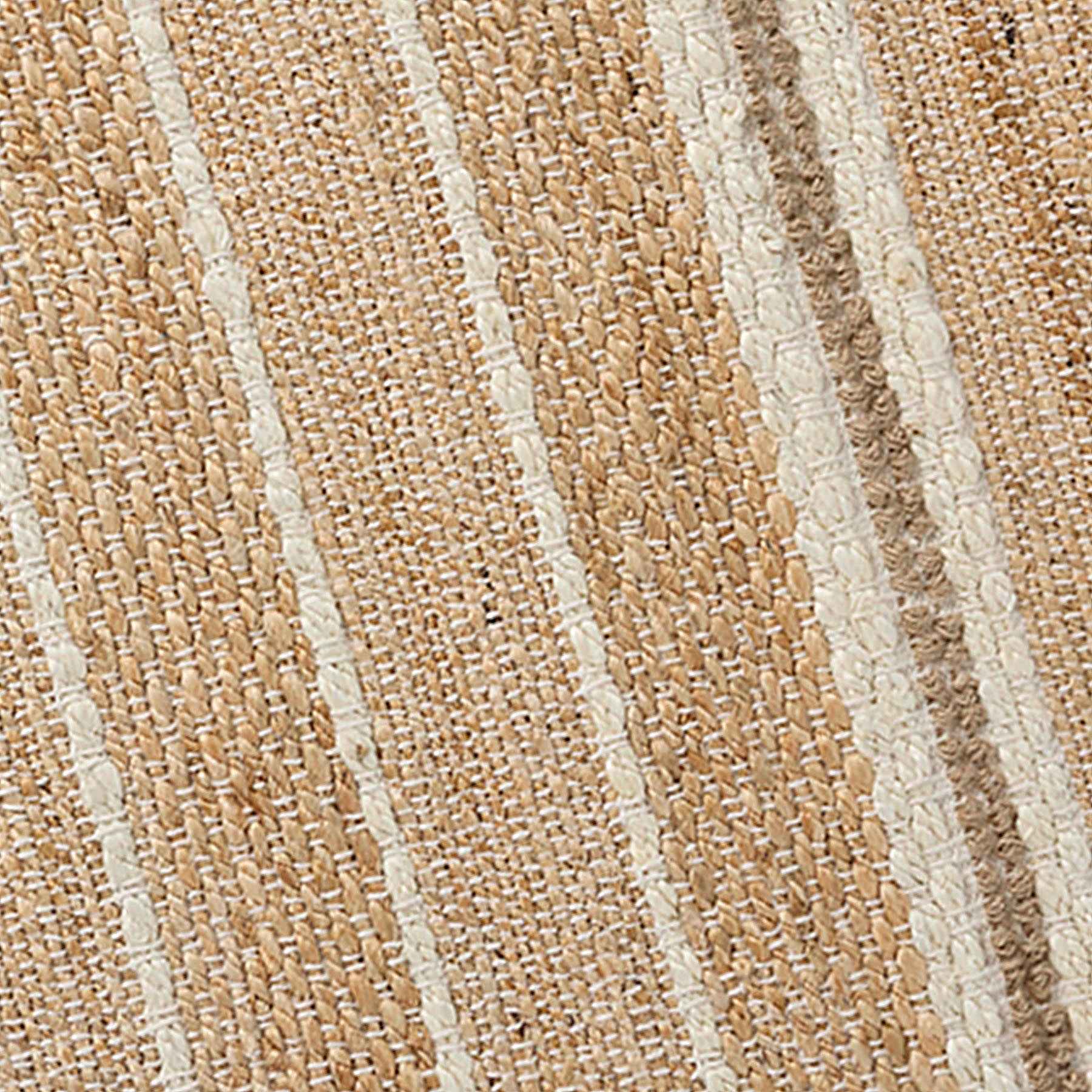 Tao Ivory Jute with Fringe Accent Rug, 27x45