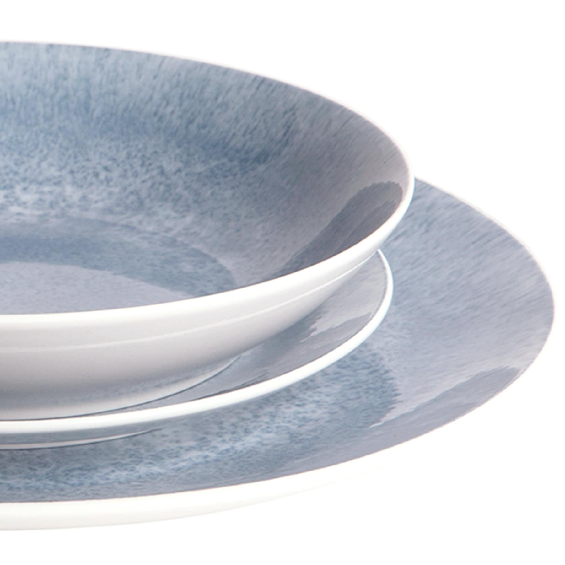12-Piece Blue Porcelain Dinnerware Set
