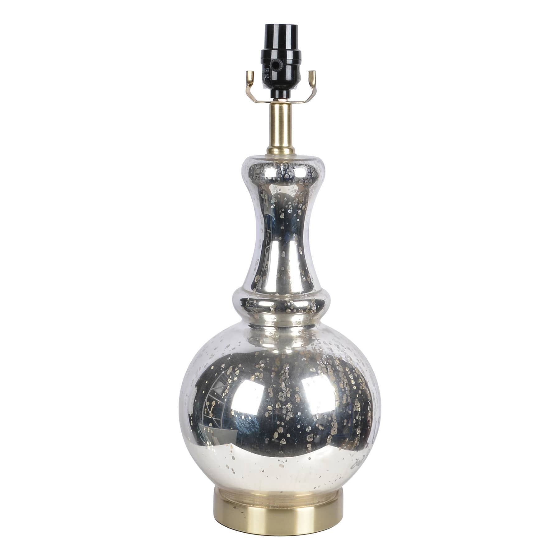 Providence Mercury Glass Tiered Medium Table Lamp Base, 19"