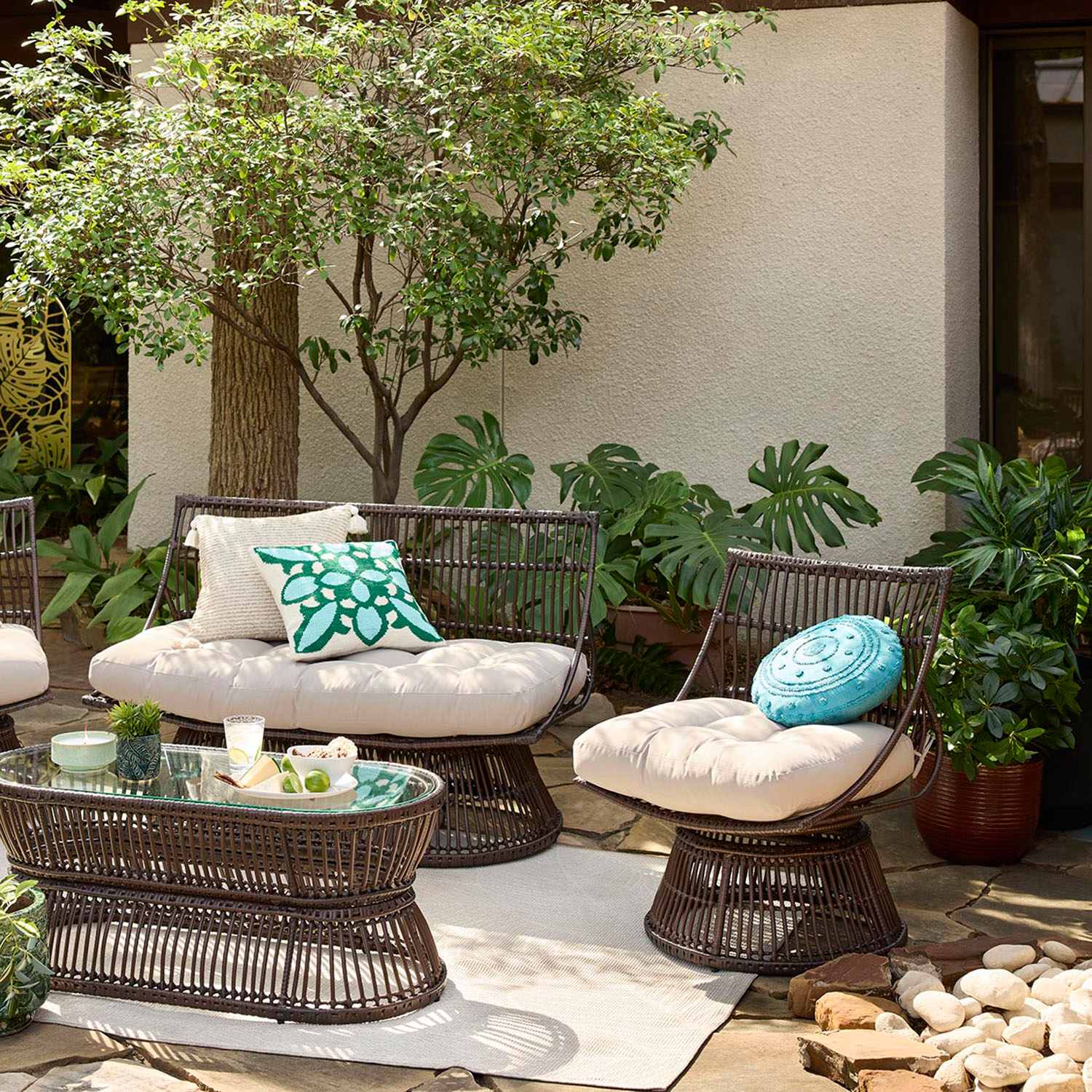 Found & Fable Red & Taupe Outdoor Planter, Large