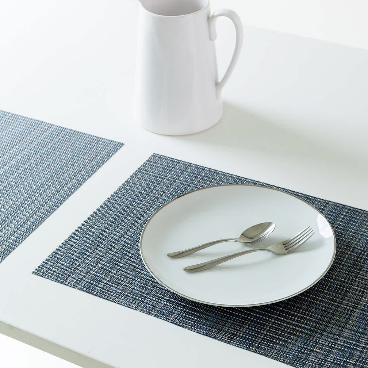 Set of 6 Sandford Woven Vinyl Placemats, 18x13