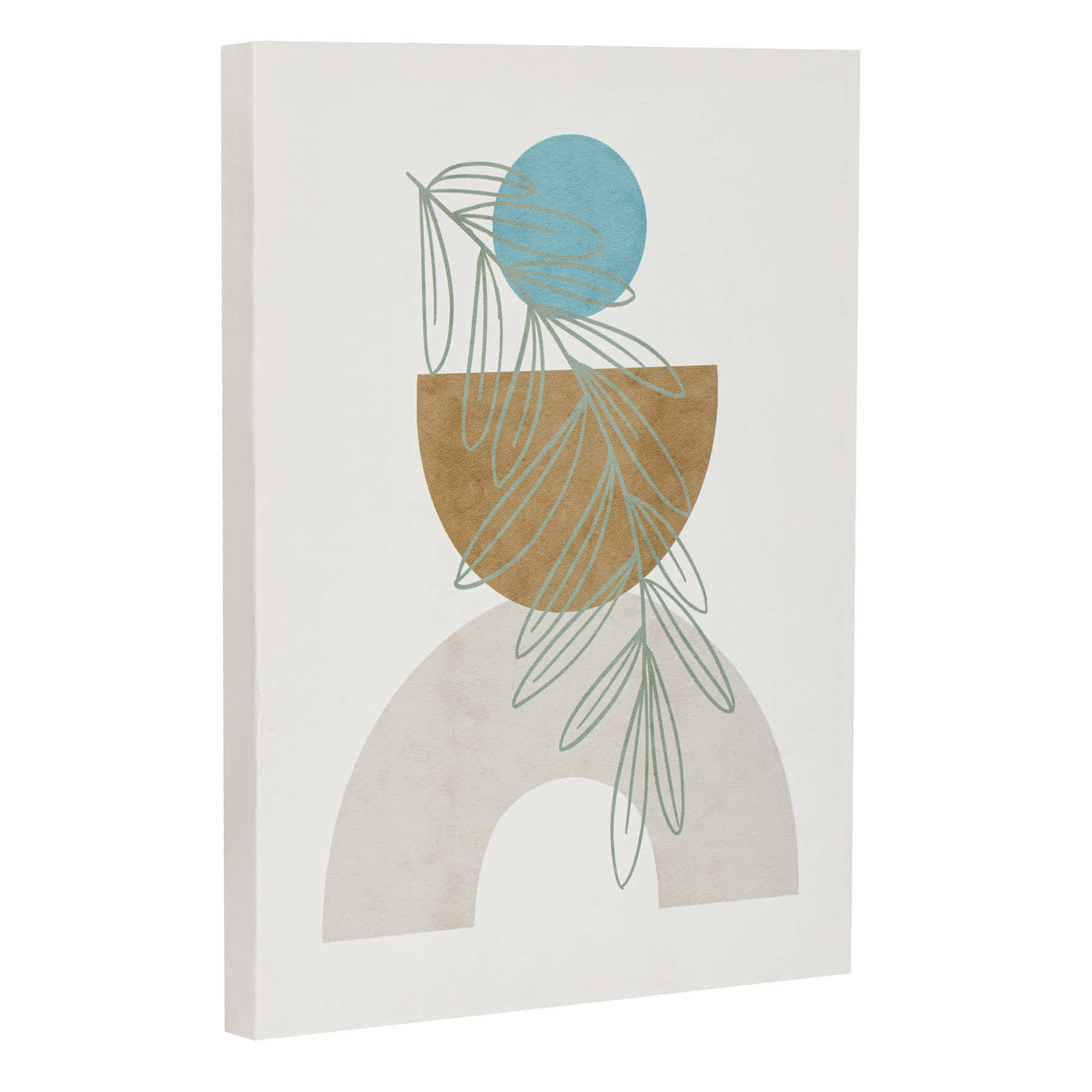 Boho Abstract Canvas Wall Art, 12x16
