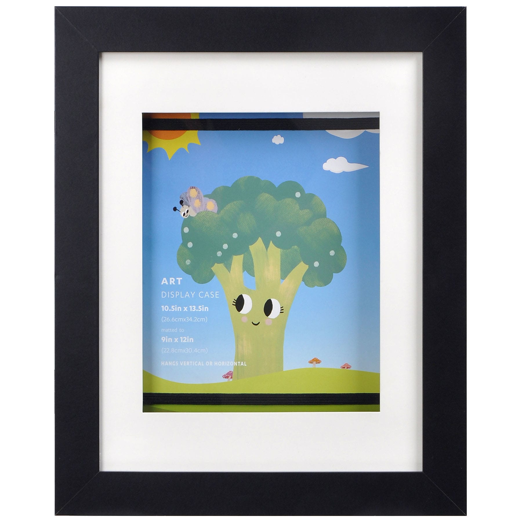 Black Wall Art Storage Shadow Box, 9x12