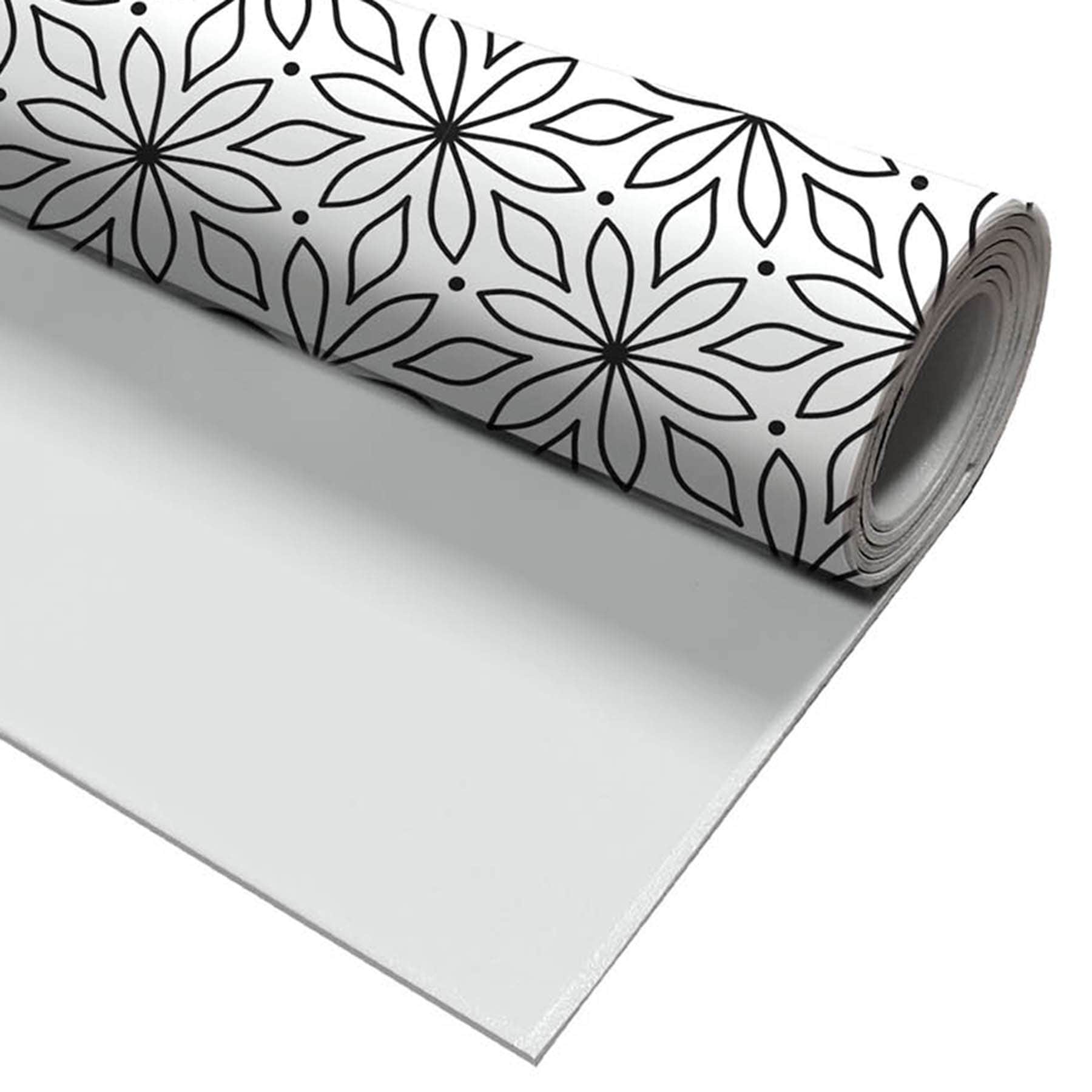 Black & White Daisy Shelf Liner, 12x300