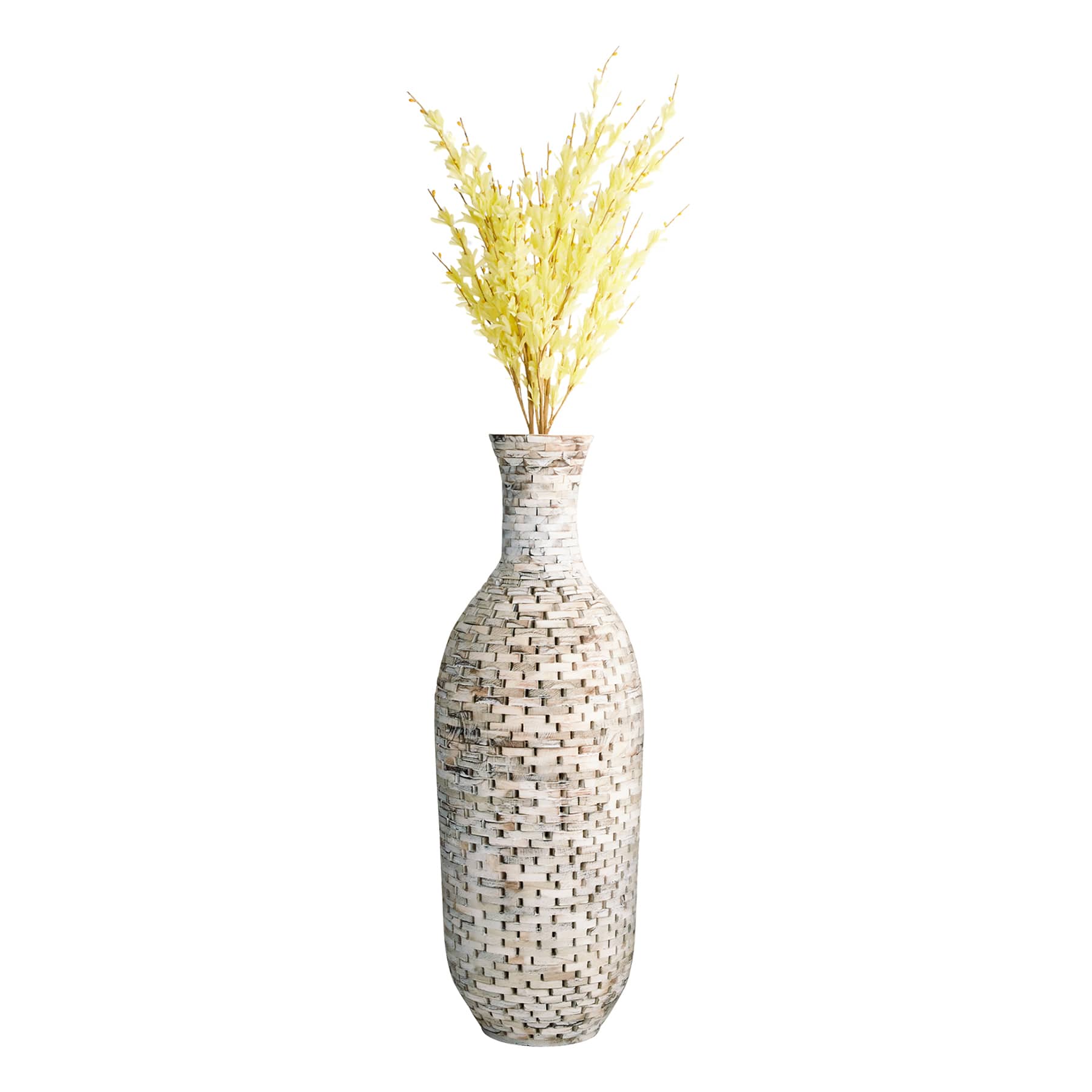 Acacia Recycled Bottle Floor Vase, 36.5"