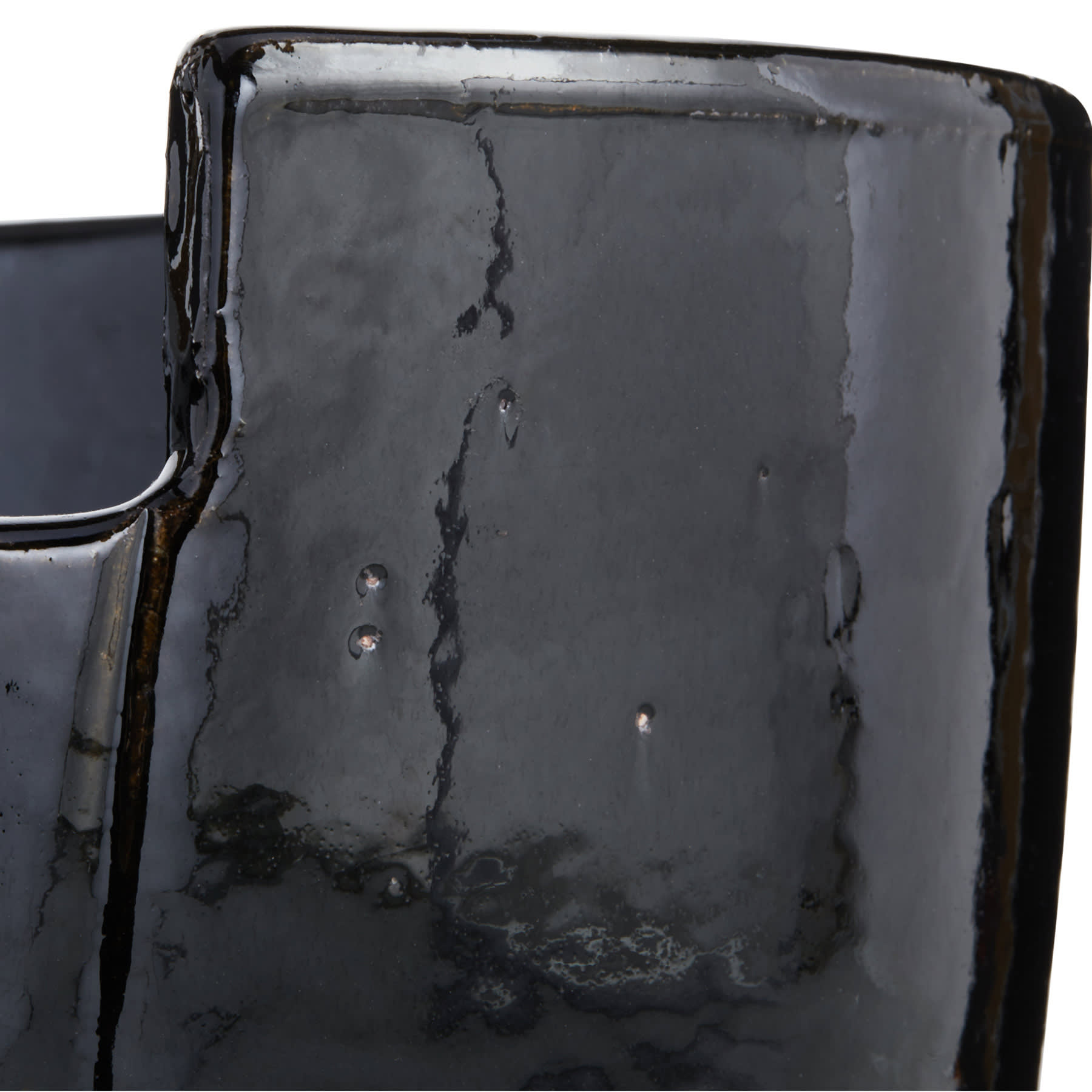 Crosby St. Black Petal Egg Outdoor Planter, Medium