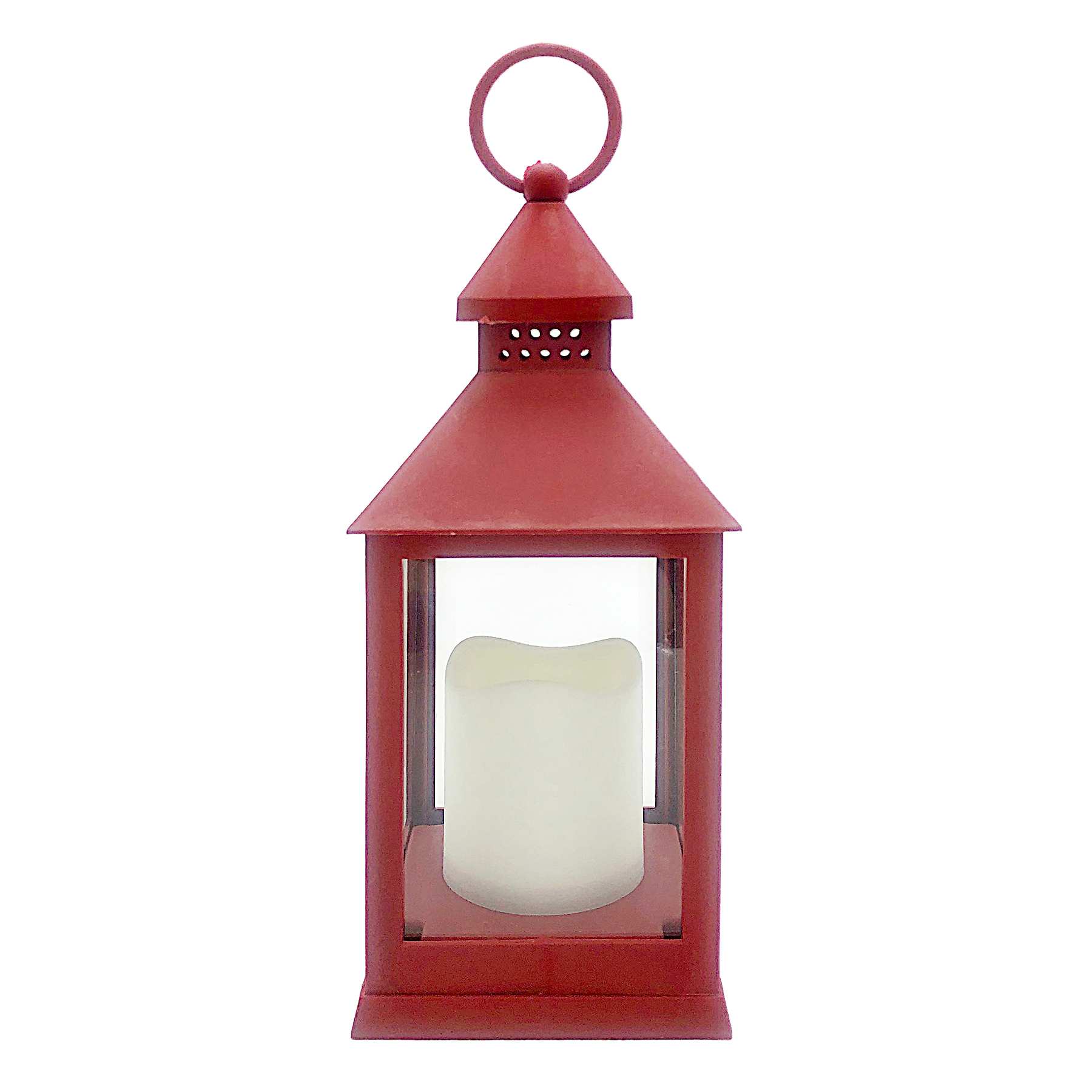 Red LED Lantern, 9.5"