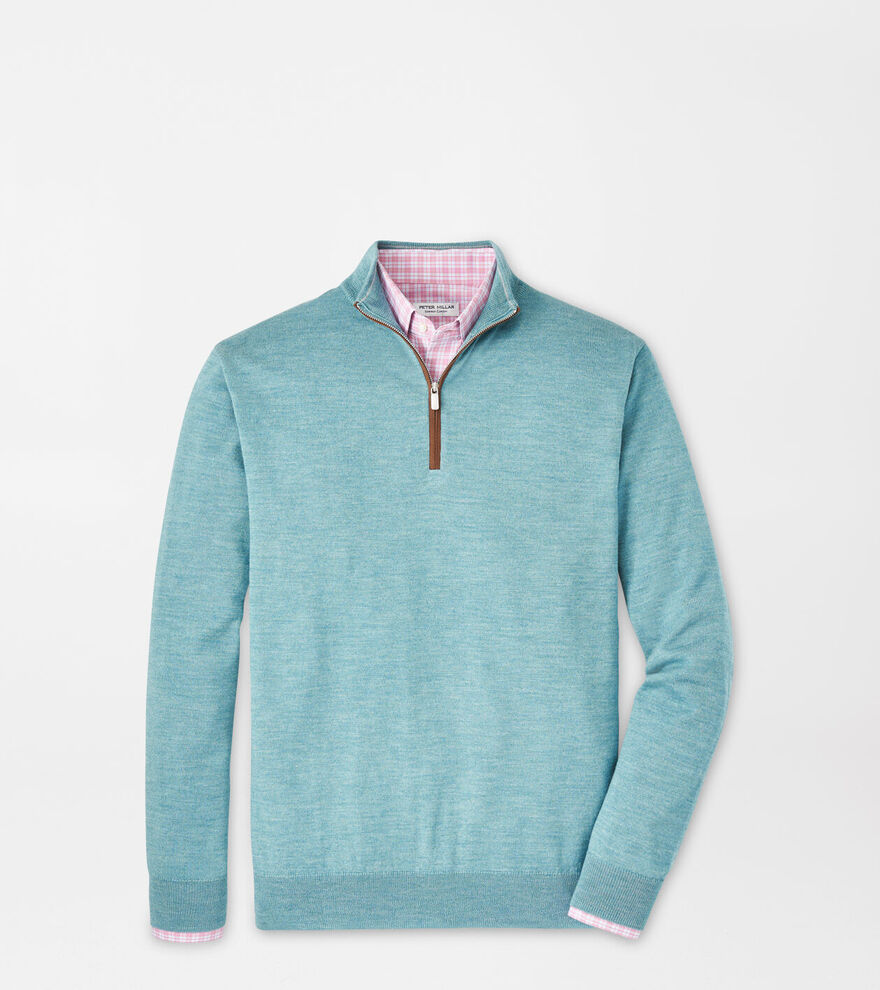 Autumn Crest Suede Trim Quarter-Zip