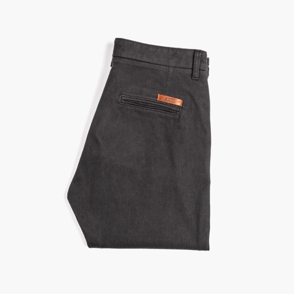 Kato Axe Slim Fit Chinos | Charcoal - Thursday Boots