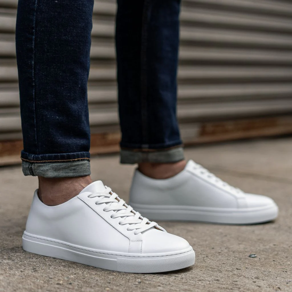 Premier Low Top | White (Blind Eyelets) - Thursday Boots